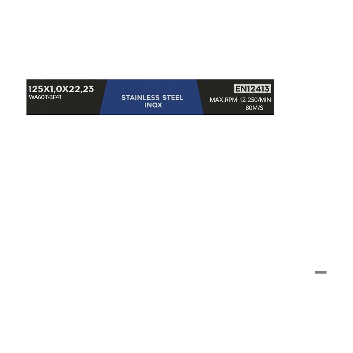 Disco de corte de acero 125 x 1 x 22.23 mm 80 m/s Sparkflex Performance - Miniatura 2