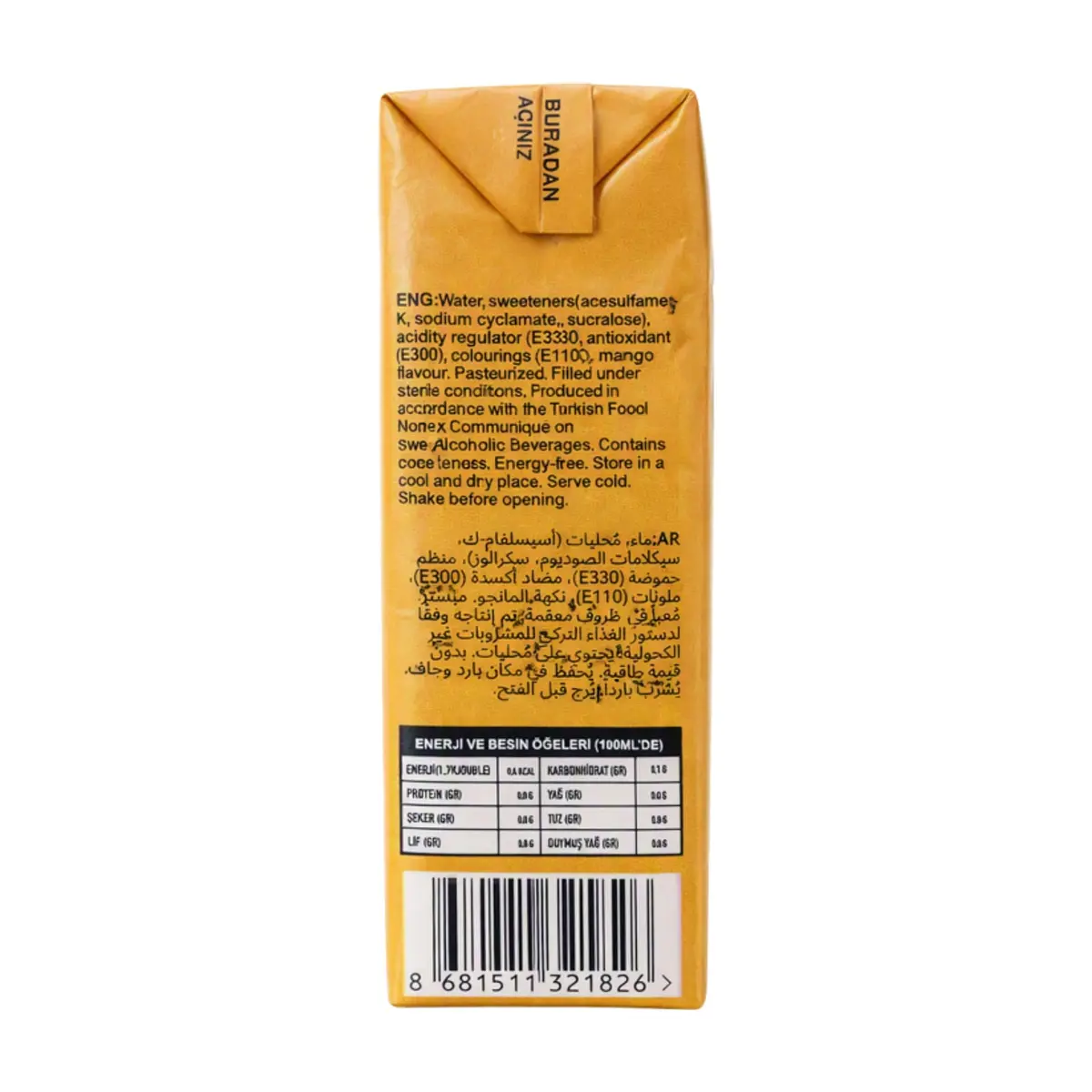 Bebida sabor a mango Frutigo (200 ml / 6.76 floz) - Thumbnail 3