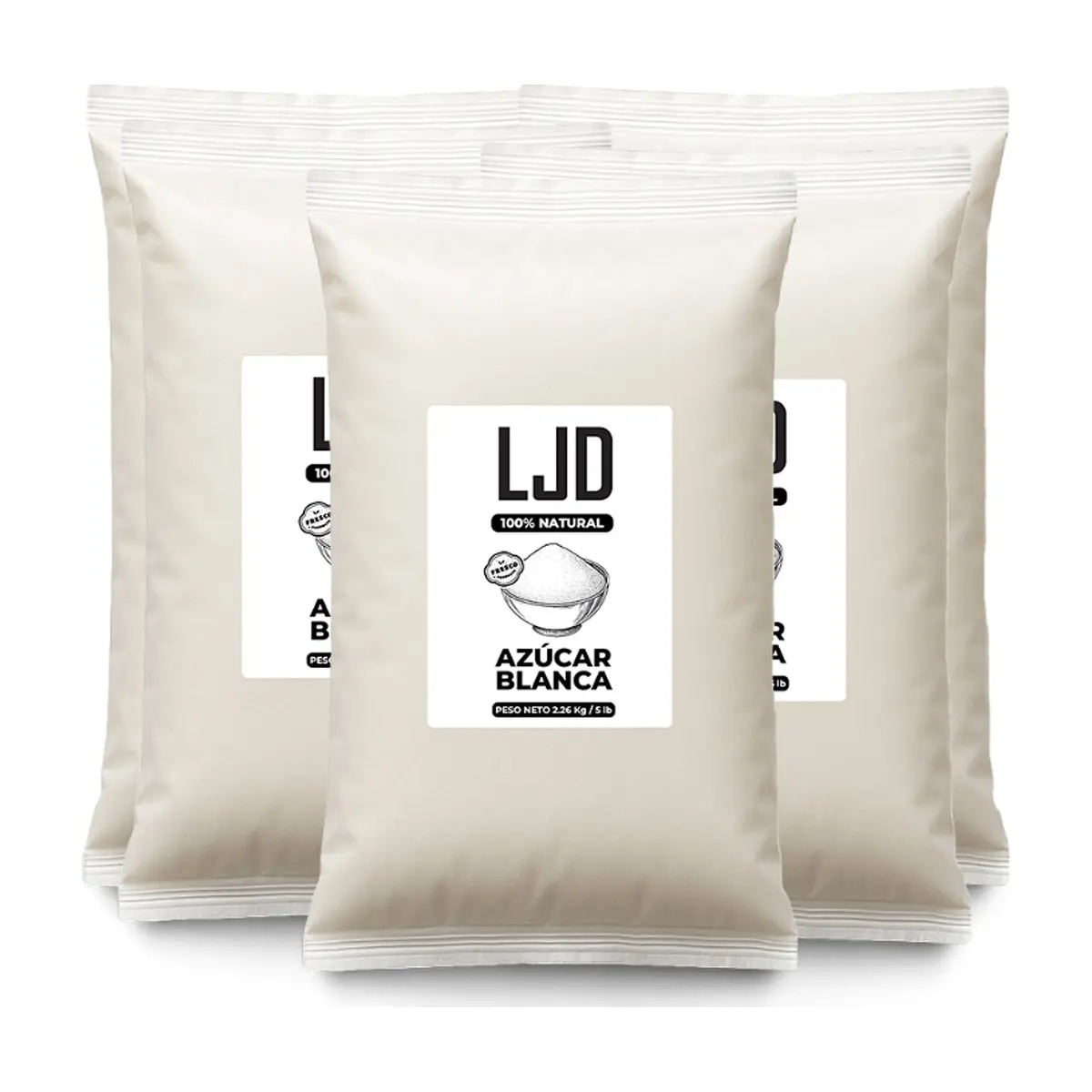 Azúcar blanca LJD (5 x 2.26 kg / 5 lb)
