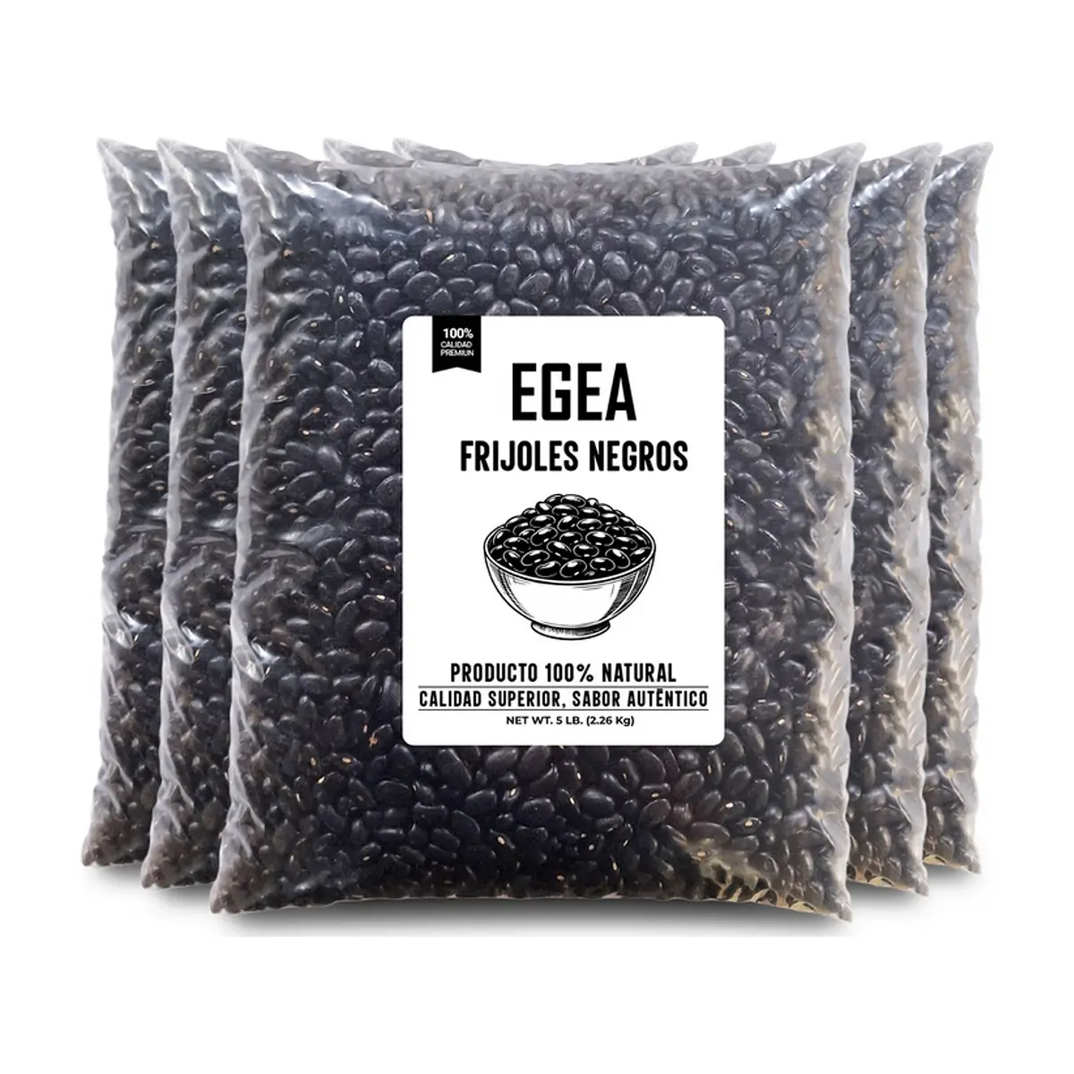 Frijoles negros EGEA (5 x 2.26 kg / 5 lb)