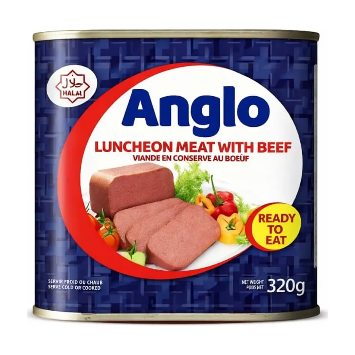 Carne Cocida Enlatada Luncheon Meat with Beef (320g) ANGLO
