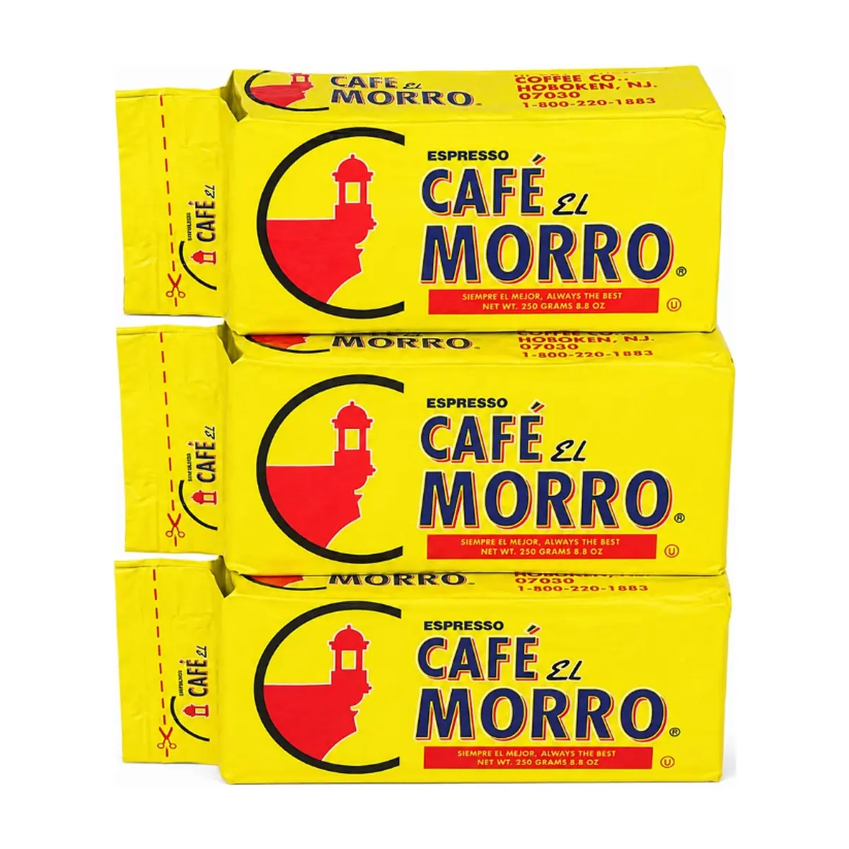 Café espresso El Morro ( 3 x 250 g / 8.8 oz)