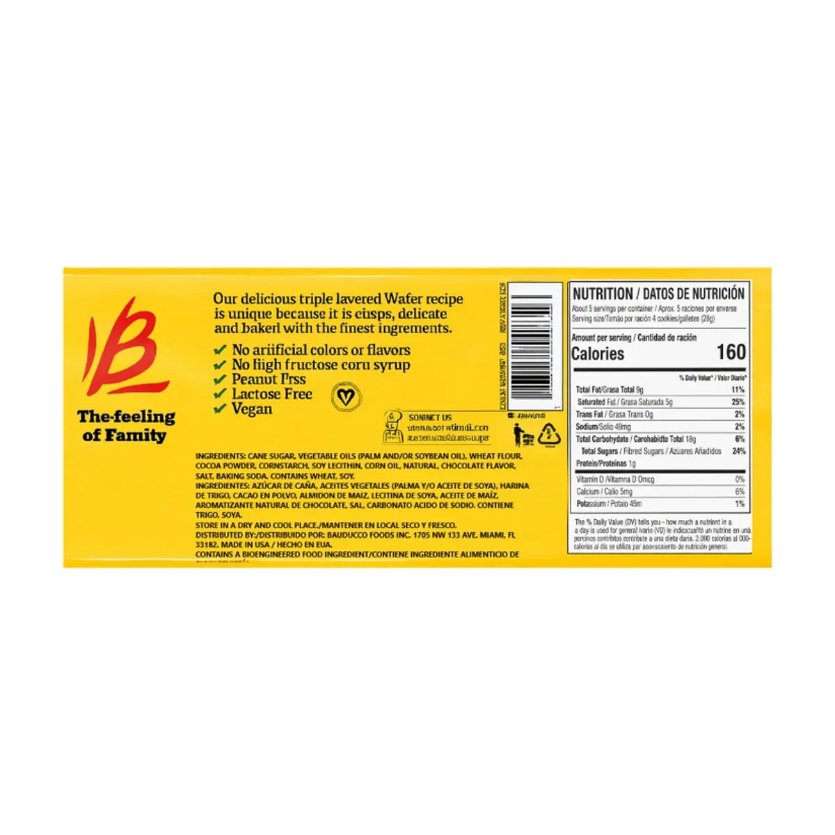 Sorbeto de mantequilla de maní Bauducco (142 g / 5 oz) - Thumbnail 2
