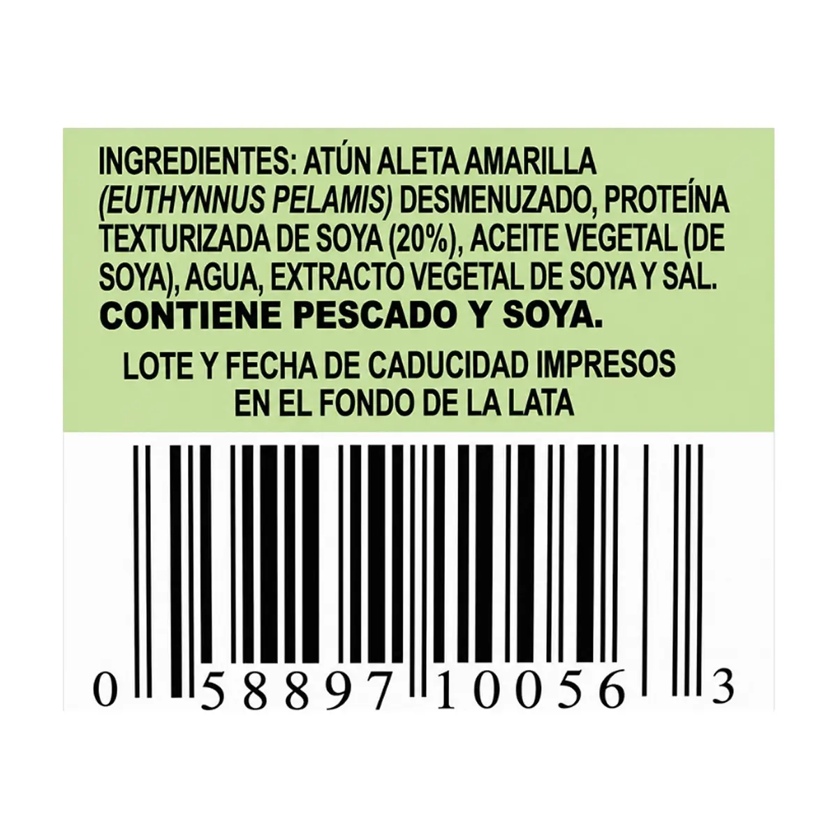 Atún desmenuzado con 20% de soya en agua con aceite Capitán Marino (120 g / 4.2 oz) - Miniatura 3