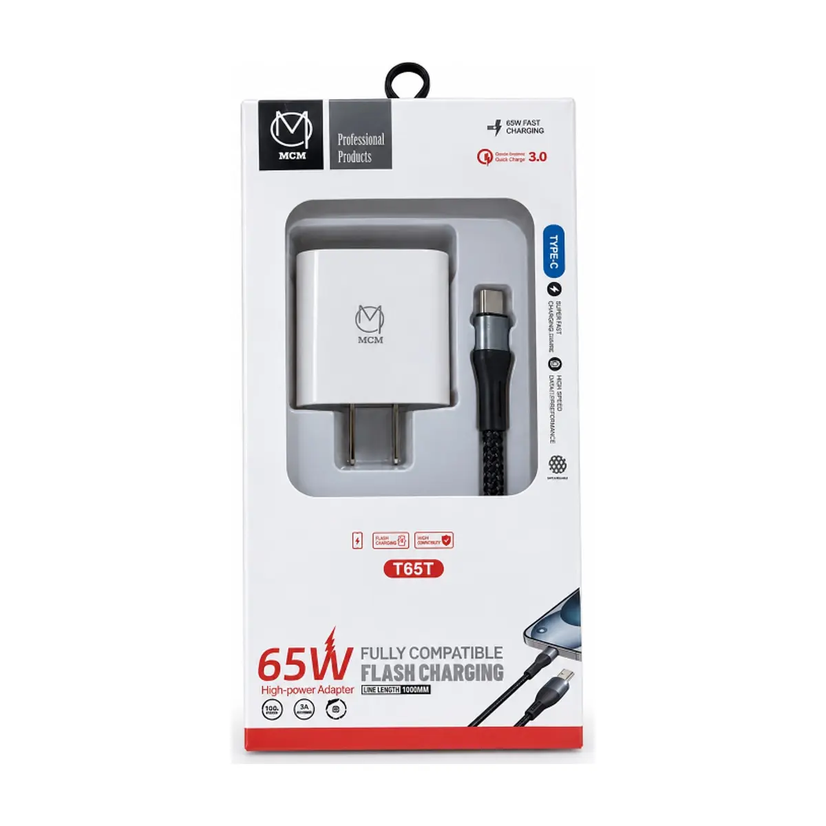Cargador rápido tipo C 65 W MCM