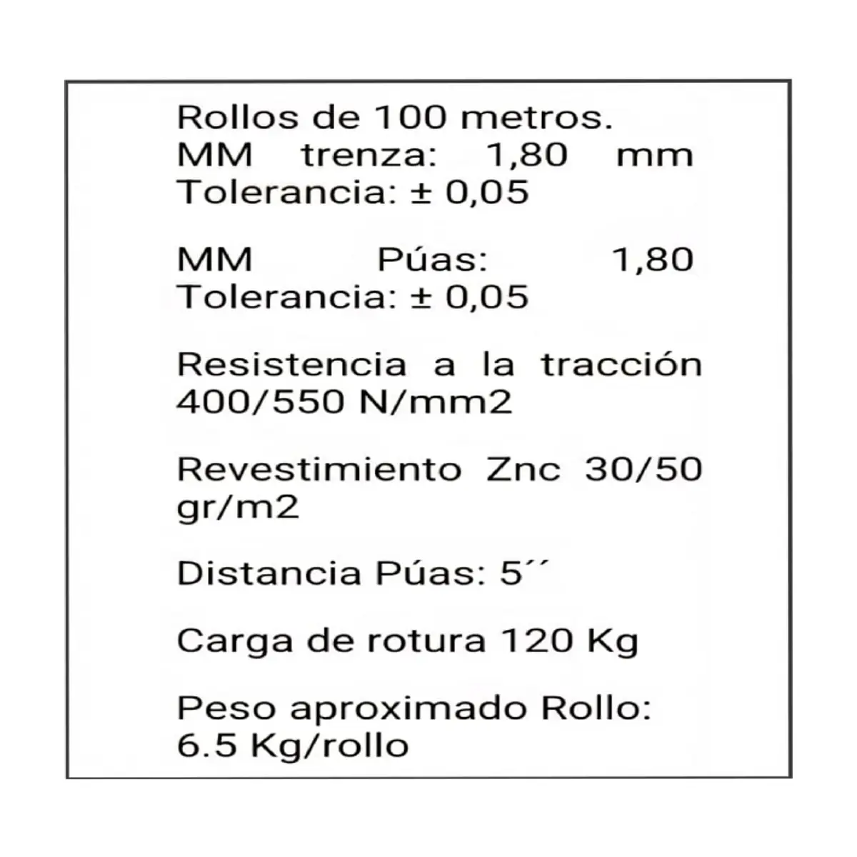 Rollo de alambre de púas 100 m Redal - Thumbnail 3