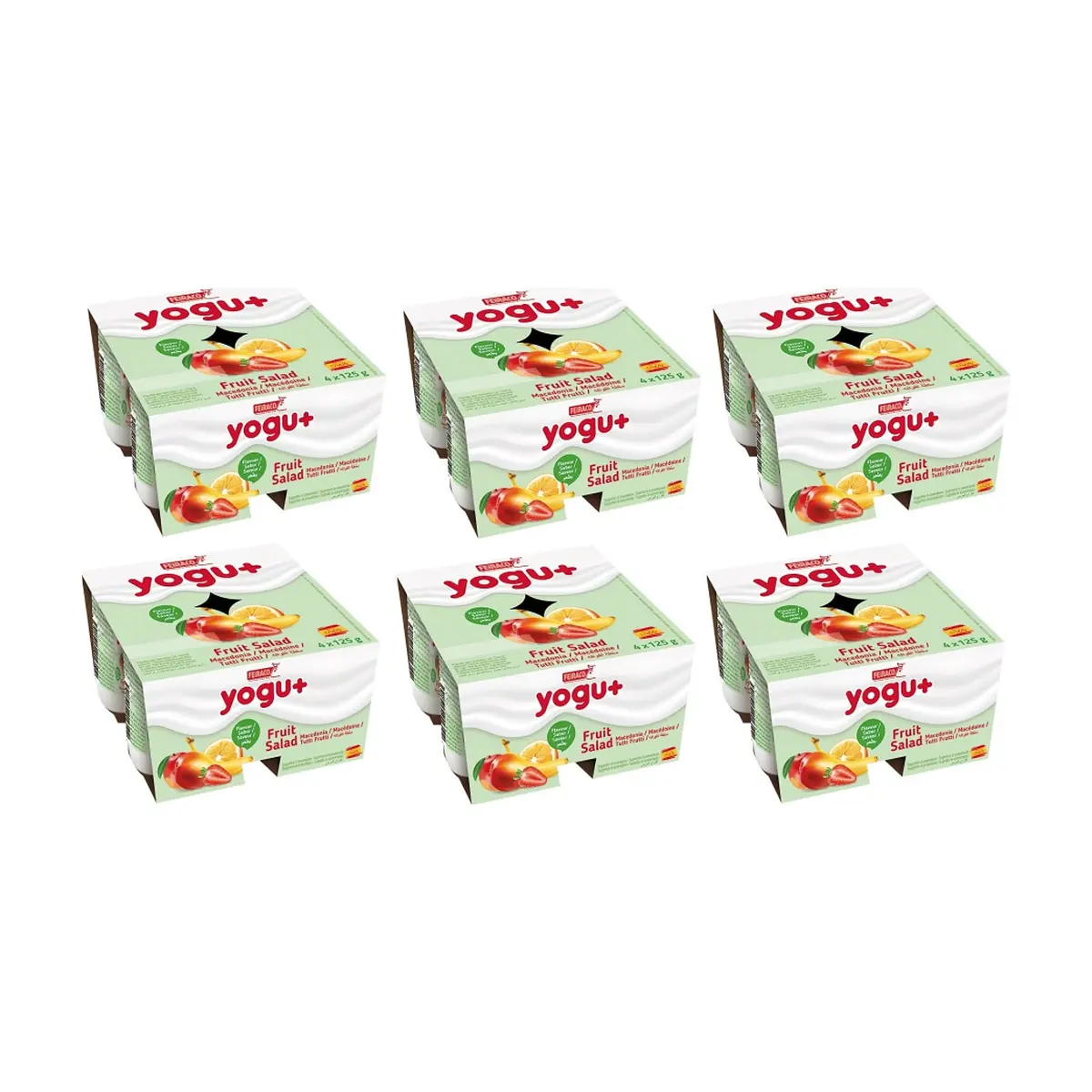 Yogur pasteurizado sabor a macedonia (24 x 125 g) - Miniatura 1