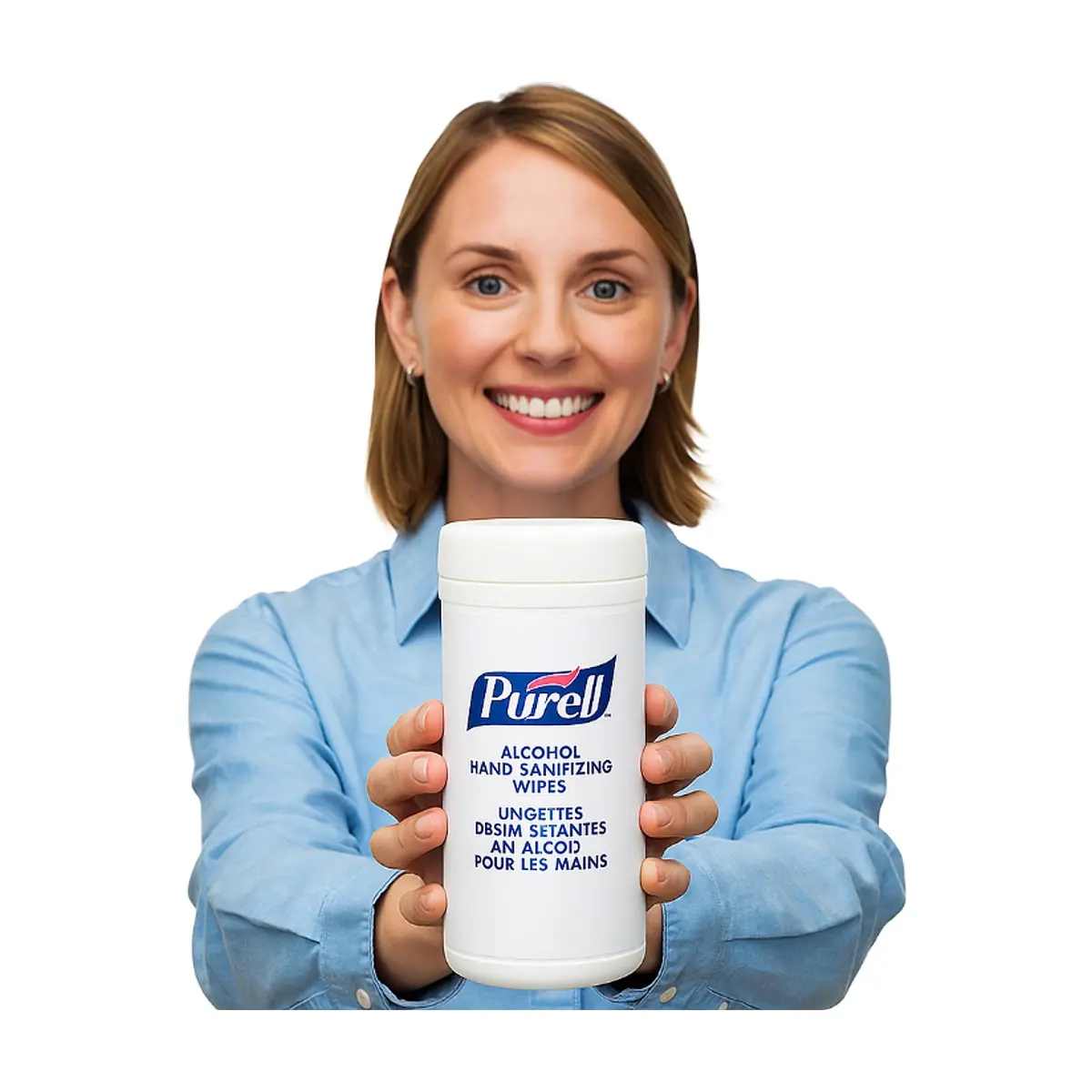 Toallitas desinfectantes de manos con alcohol Purell (5 x 80 U) - Thumbnail 5
