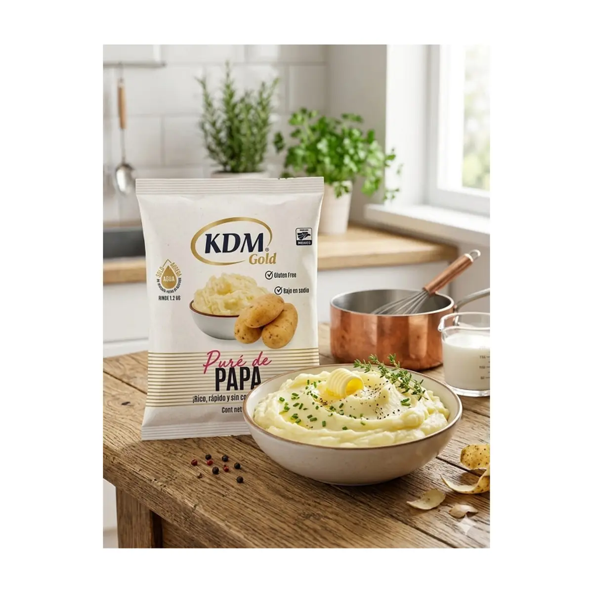 Puré de papa instantáneo KDM Gold (200 g / 0.44 lb) - Thumbnail 3