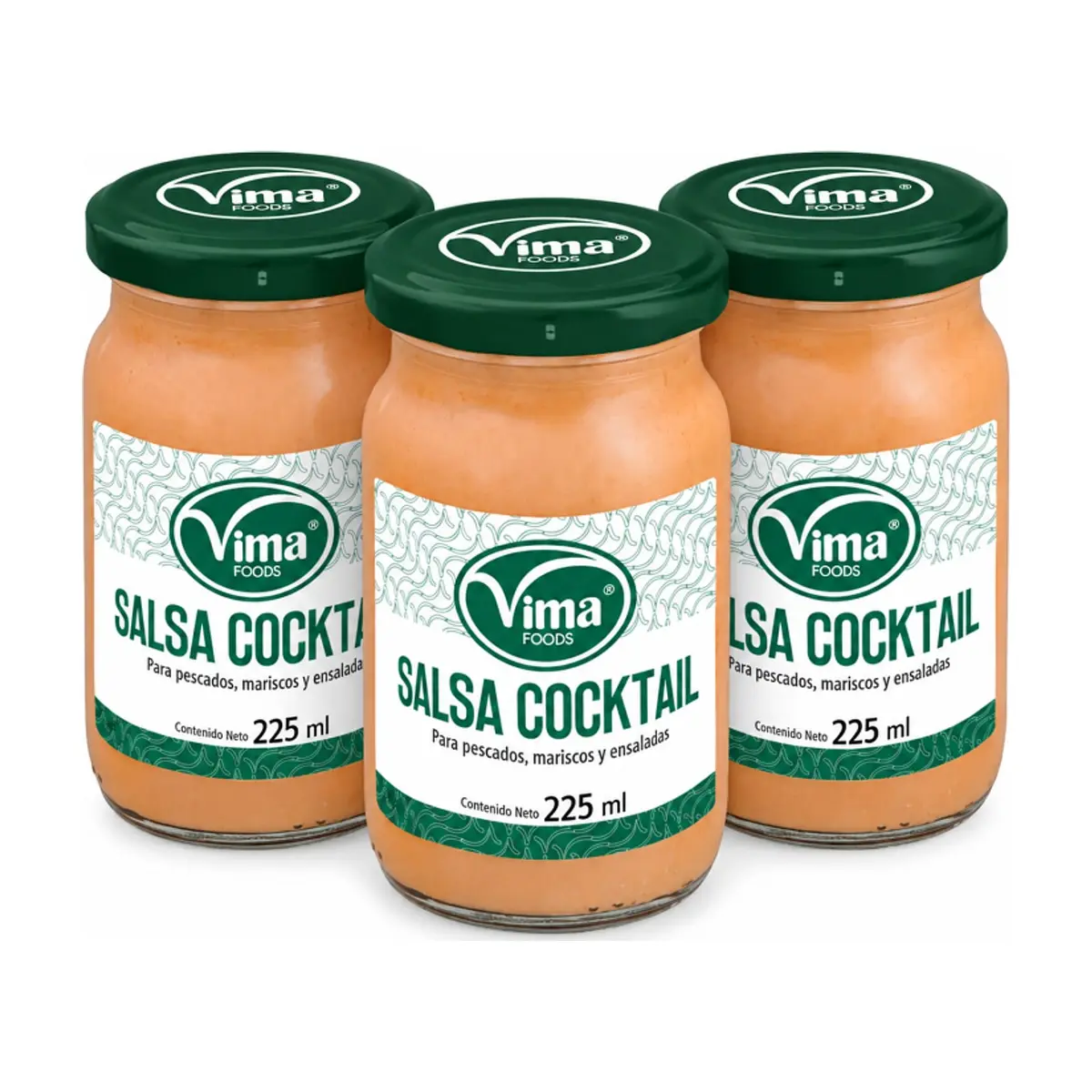 Salsa cocktail Vima Foods (3 x 225 ml) - Imagen 1