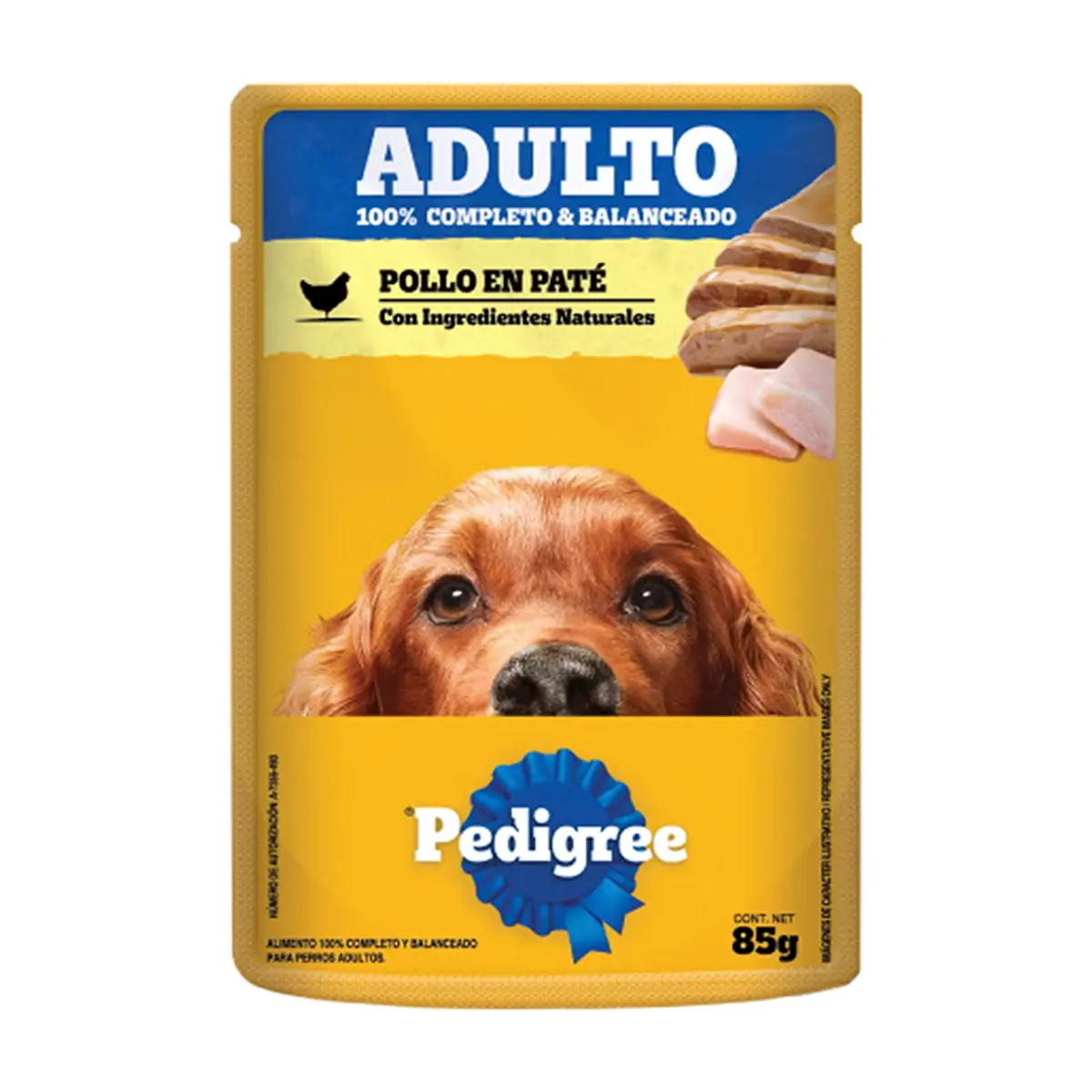 Comida para perros adultos con pollo en paté Pedigree (85 g / 2.99 oz) - Miniatura 3