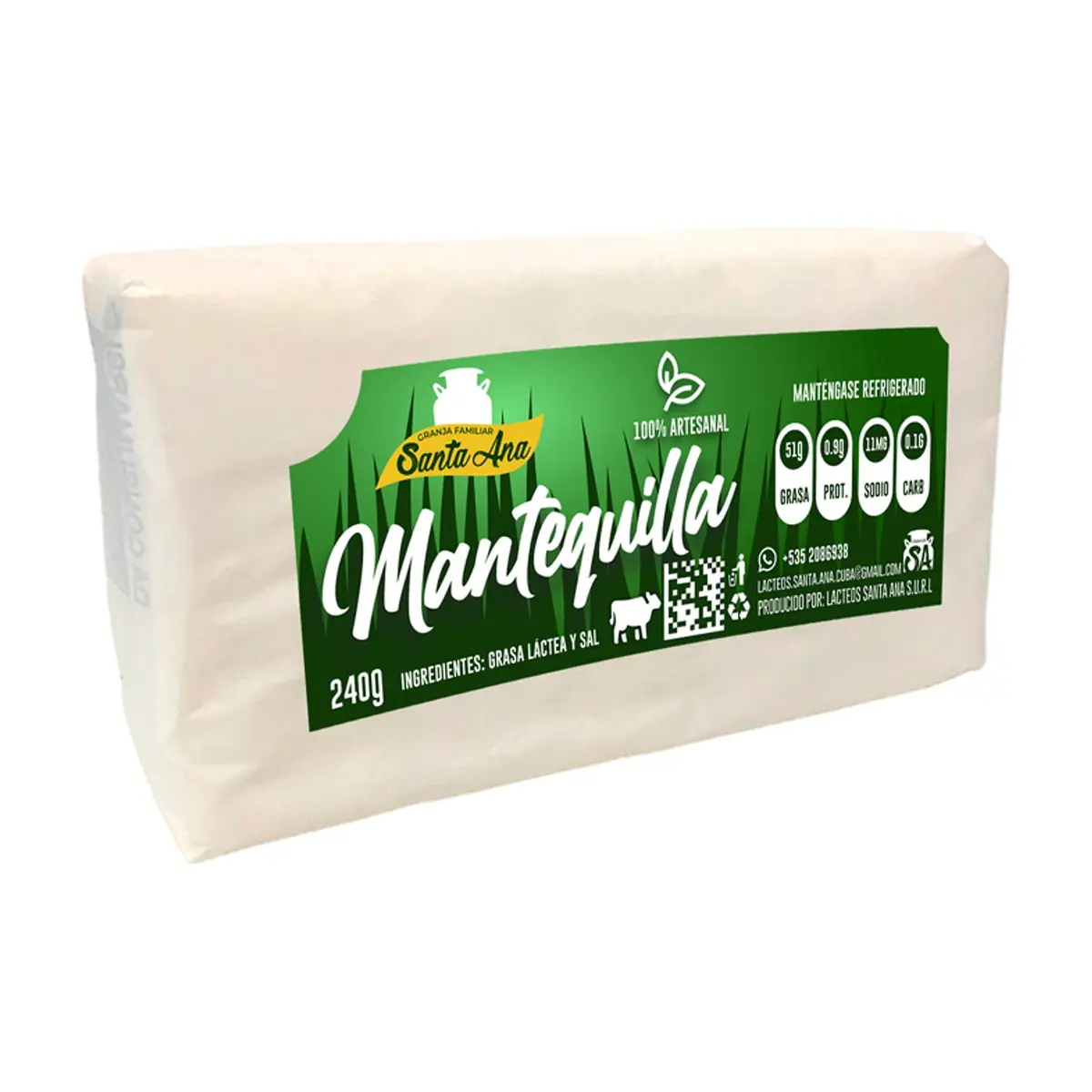 Mantequilla con sal Santa Ana (240 g / 8.46 oz) - Thumbnail 3