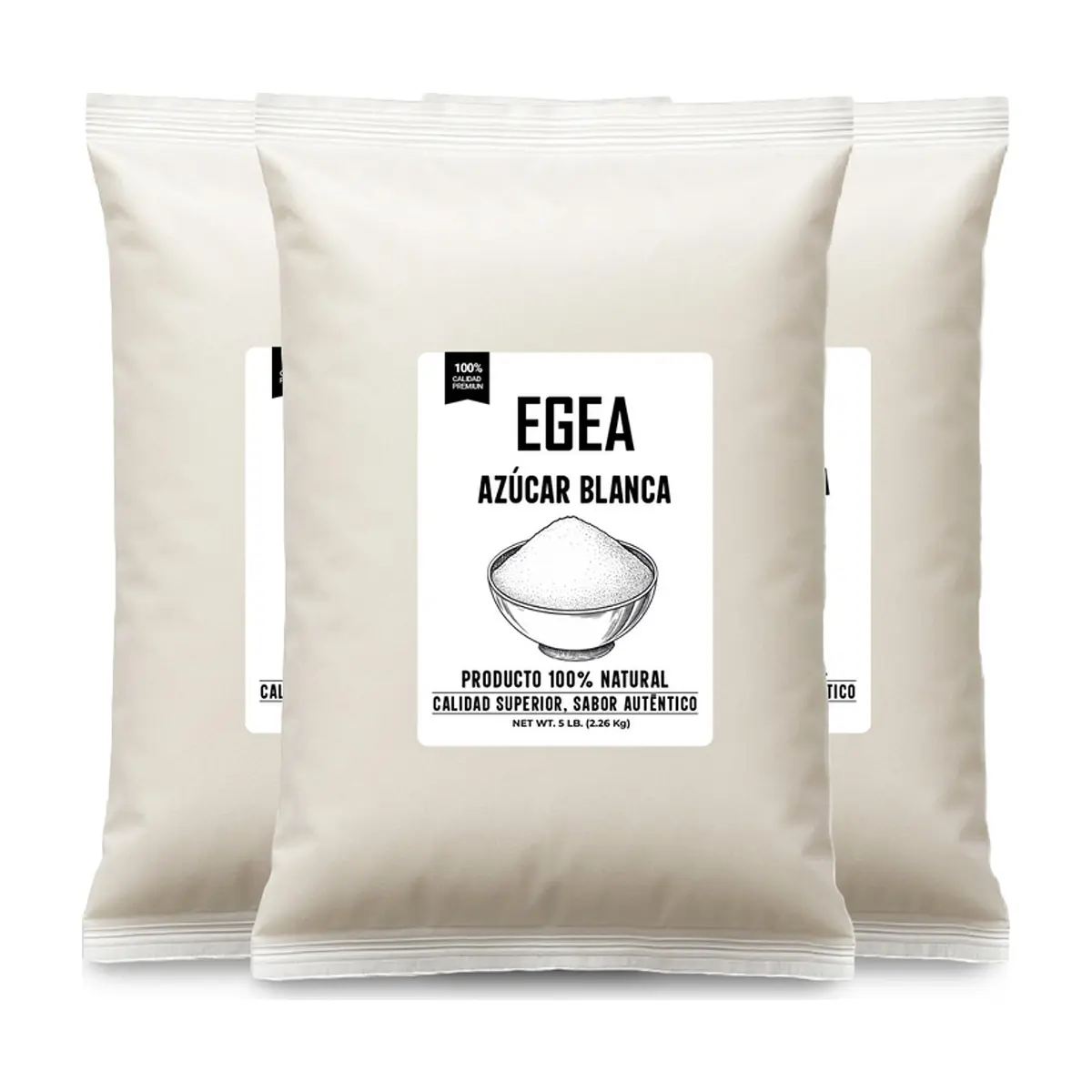 Azúcar blanca EGEA (3 x 2.26 kg / 5 lb)