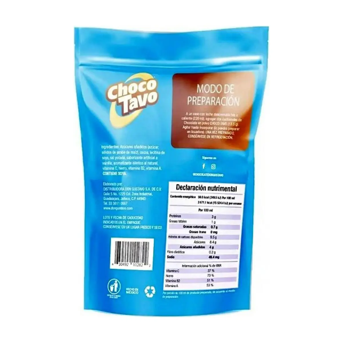 Chocolate en polvo Choco Tavo (350 g / 12.35 oz) - Thumbnail 5