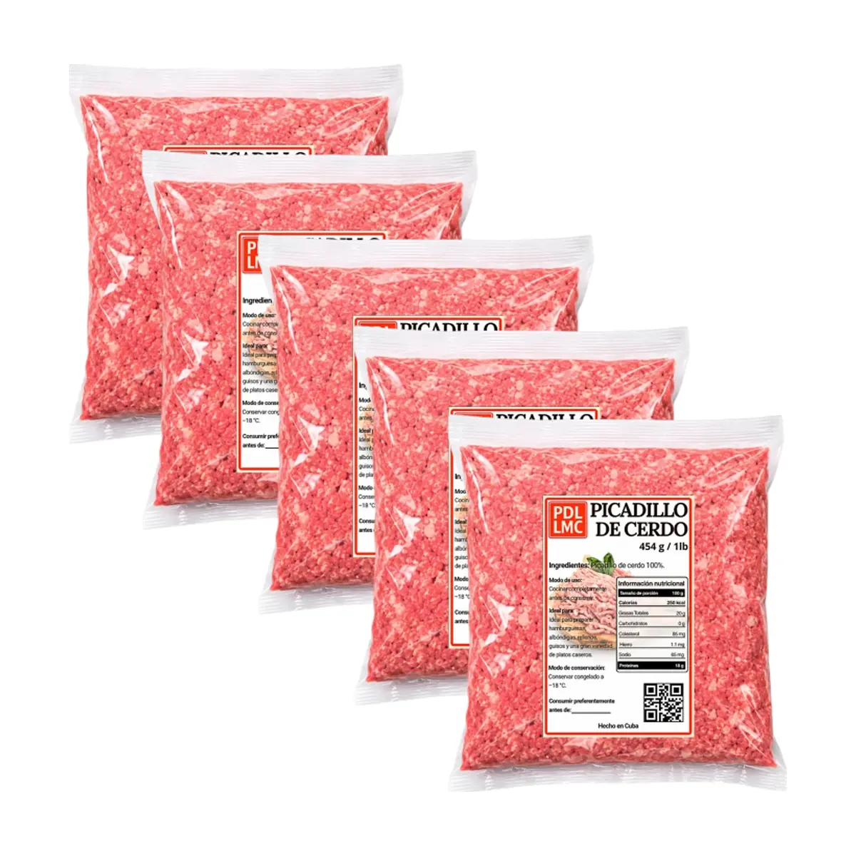 Picadillo de cerdo PDL LMC (5 x 454 g / 1 lb) - Imagen 1