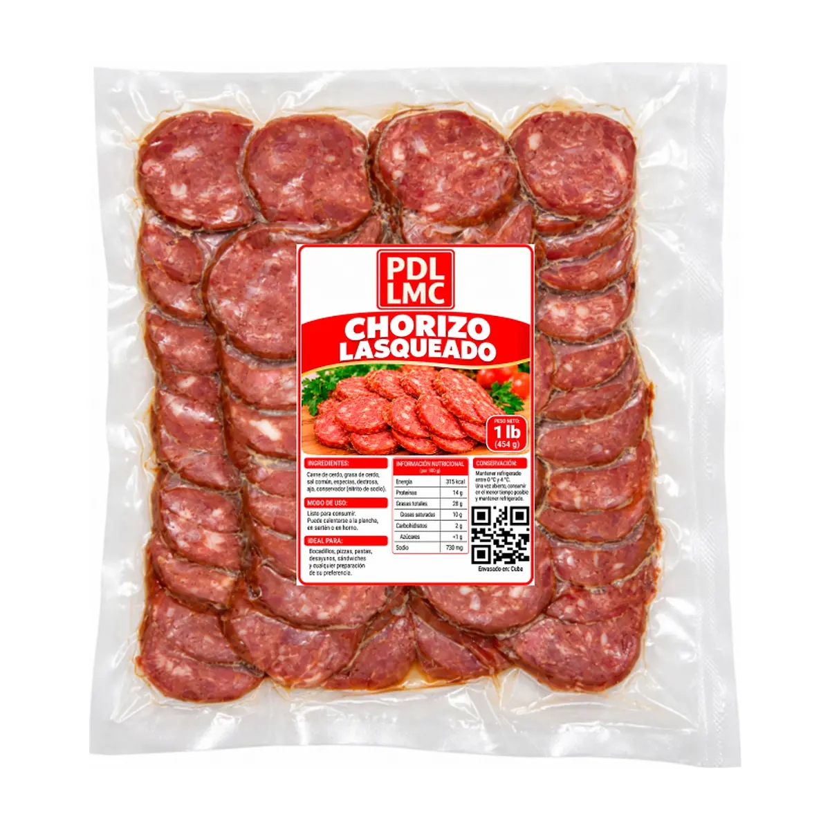 Chorizo lasqueado PDL LMC (454 g / 1lb) - Miniatura 2
