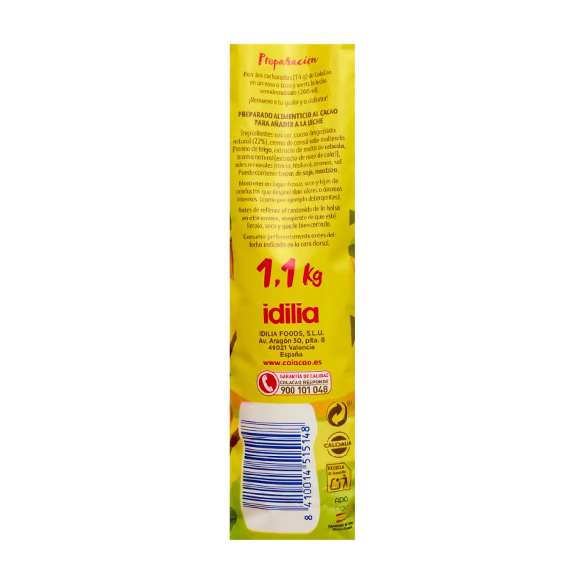 Chocolate en polvo Colacao (1.1 kg / 2.42 lb) - Thumbnail 4