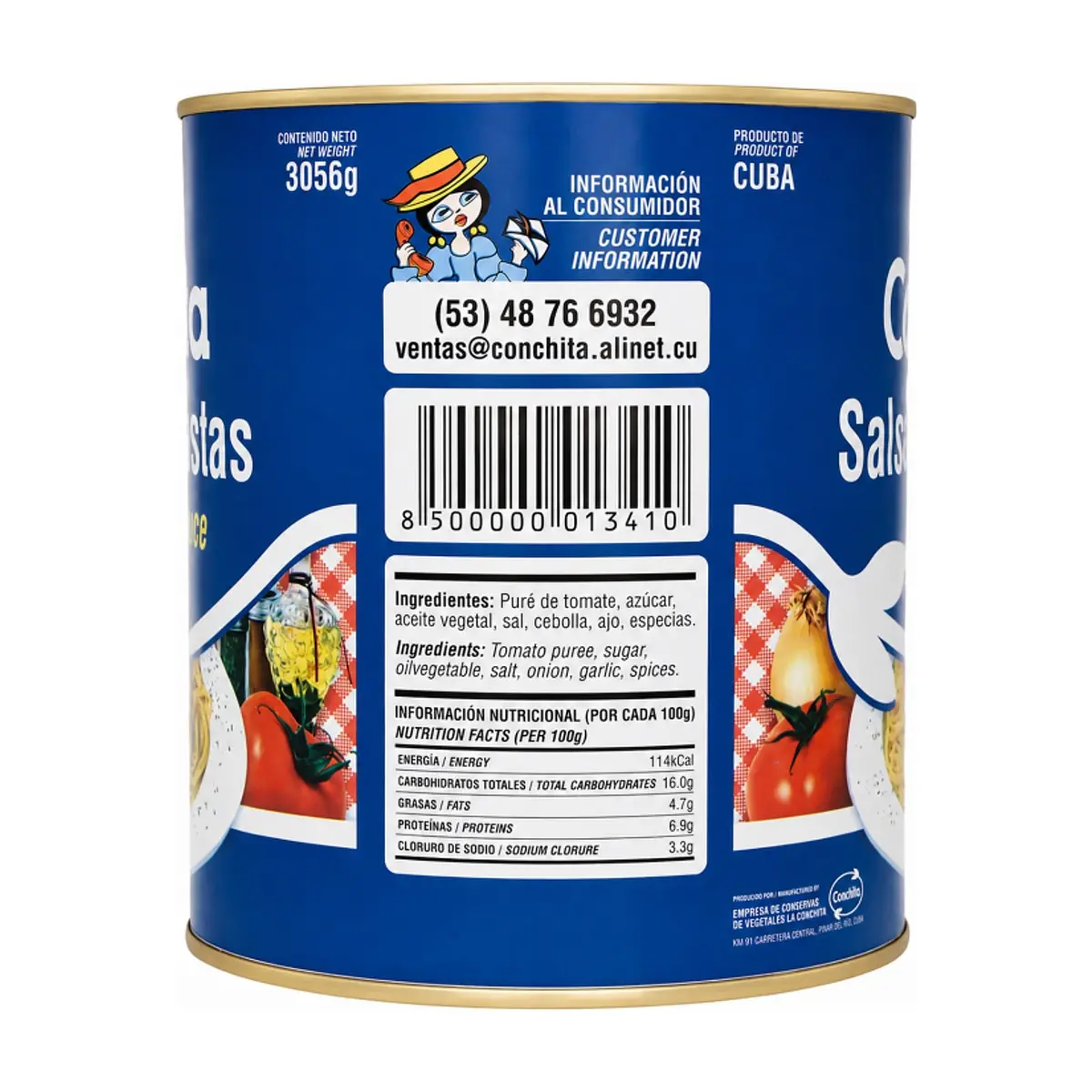 Salsa para pastas Conchita (3.05 kg / 6.72 lb) - Miniatura 2