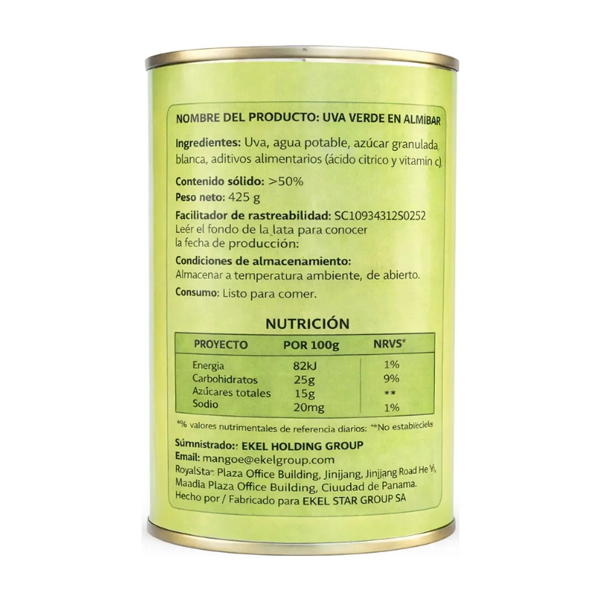 Combo Uvas verdes en almíbar Sabrosísimo (6 x 425 g / 14.99 oz) - Thumbnail 3