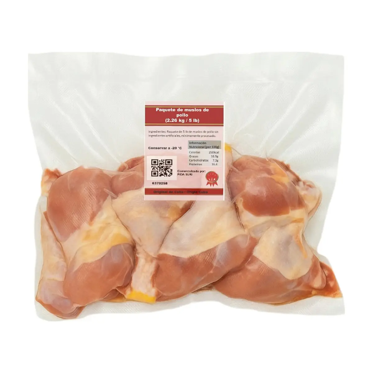 Paquete de muslos de pollo Pida (2.26 kg / 5 lb) - Thumbnail 2