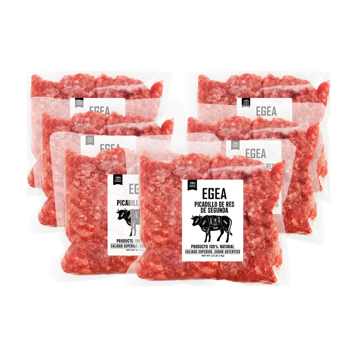 Picadillo de res de segunda EGEA (6 x 1 kg / 2.2 lb)