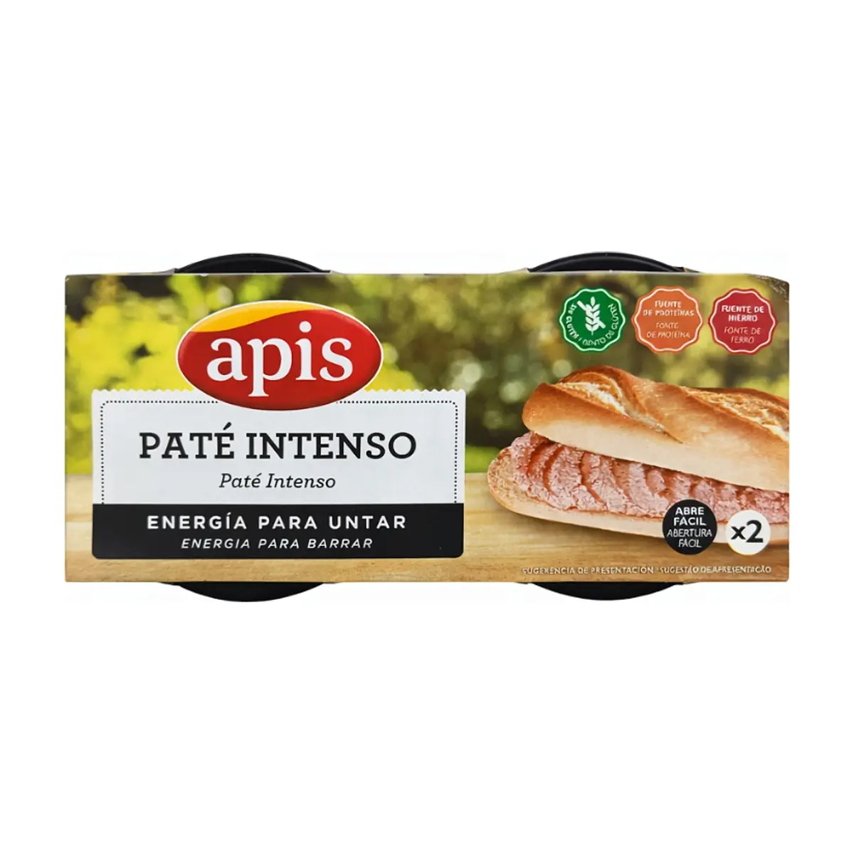 Paté Intenso de hígado de cerdo Apis (2 x 80 g / 5.6 oz) - Thumbnail 2