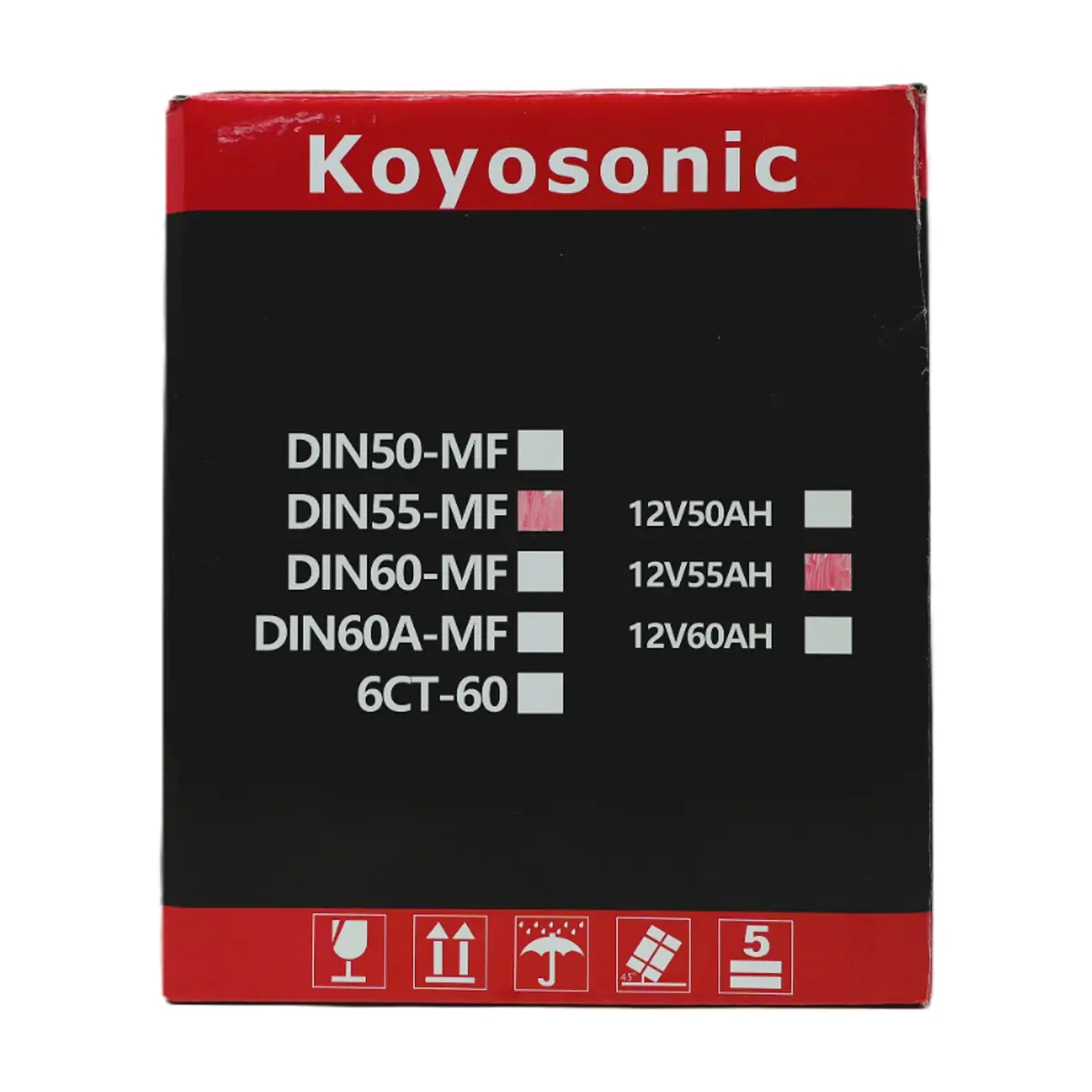 Batería Koyosonic 12V55AH - Thumbnail 4