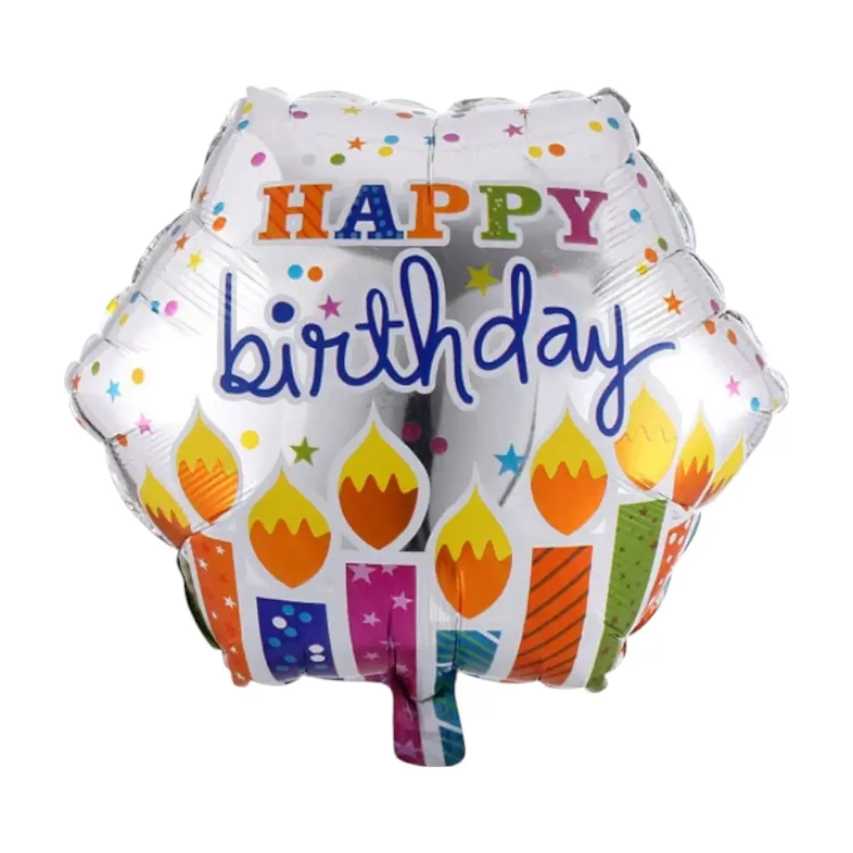 Globo de 18" hexagonal happy birthday Balloon