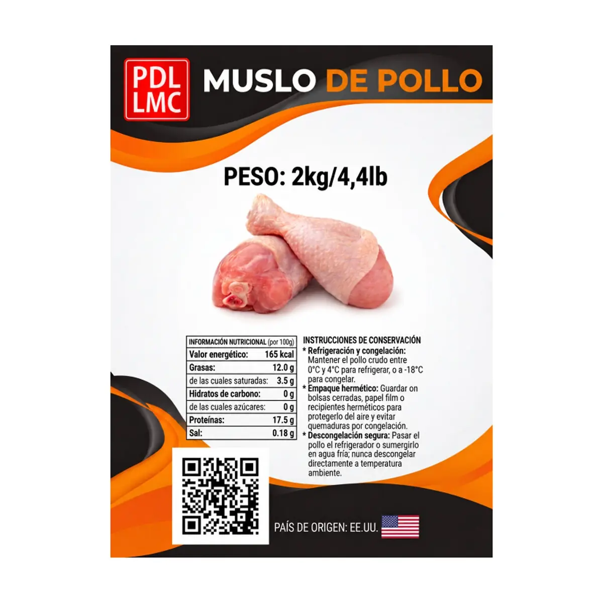 Muslo de pollo PDL LMC (2 kg / 4.4 lb) - Thumbnail 3