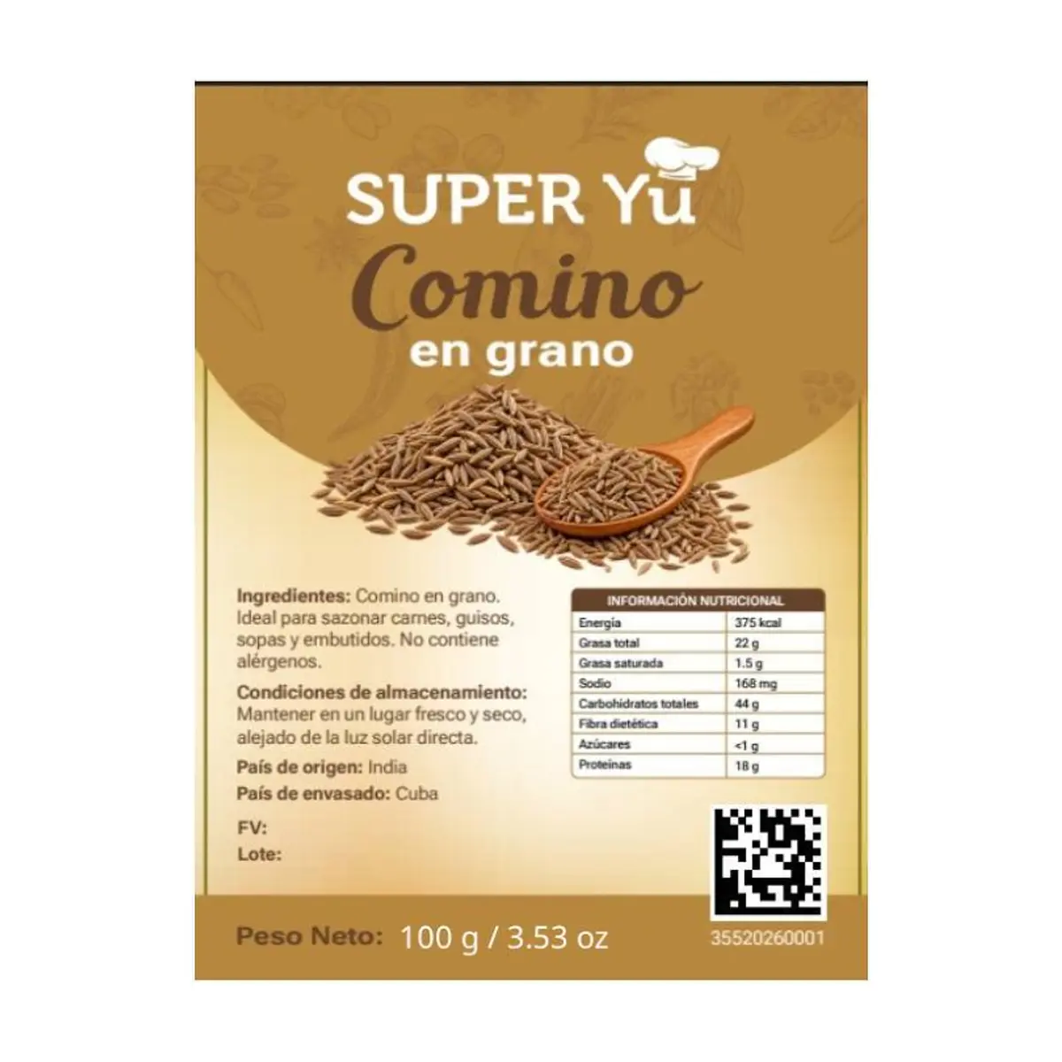 Comino en grano Super Yu (100 g / 3.53 oz) - Miniatura 2