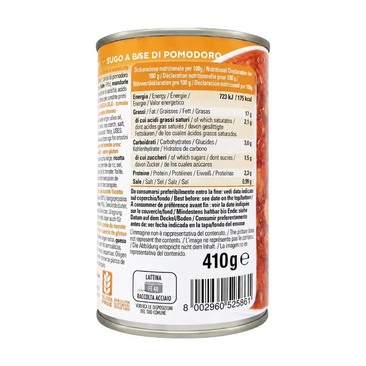 Salsa de tomate con almendra y queso ricotta de oveja Menu (410 g / 14.4 oz) - Thumbnail 3