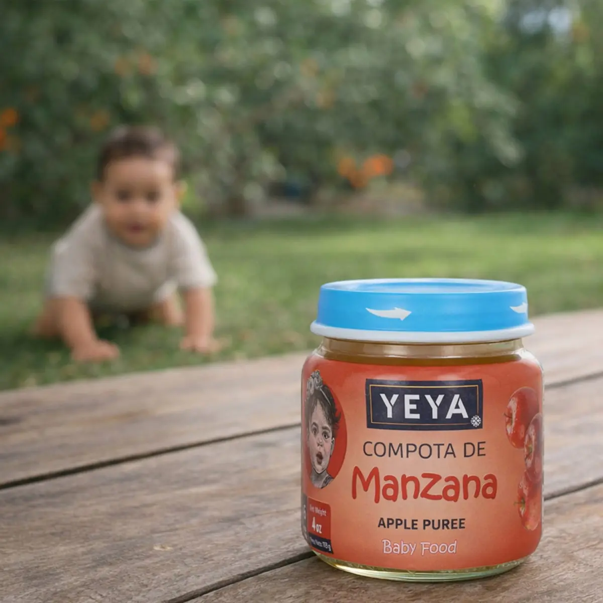 Compota de manzana YEYA (12 x 113 g / 4 oz) - Thumbnail 3