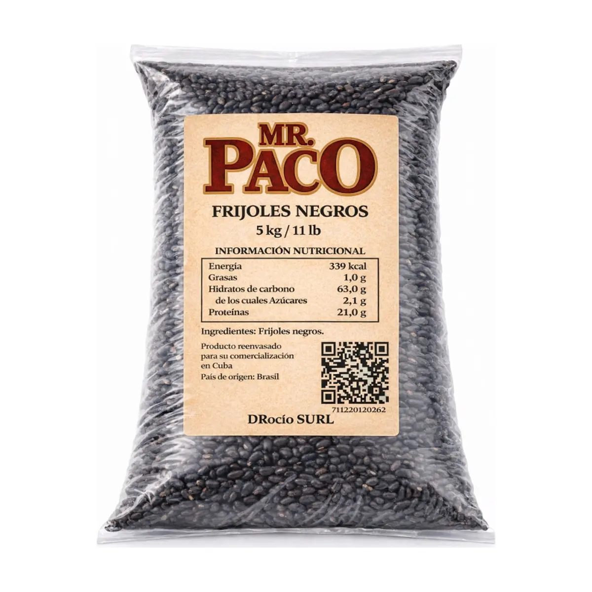 Frijoles negros Mr. Paco (5 kg / 11 lb)