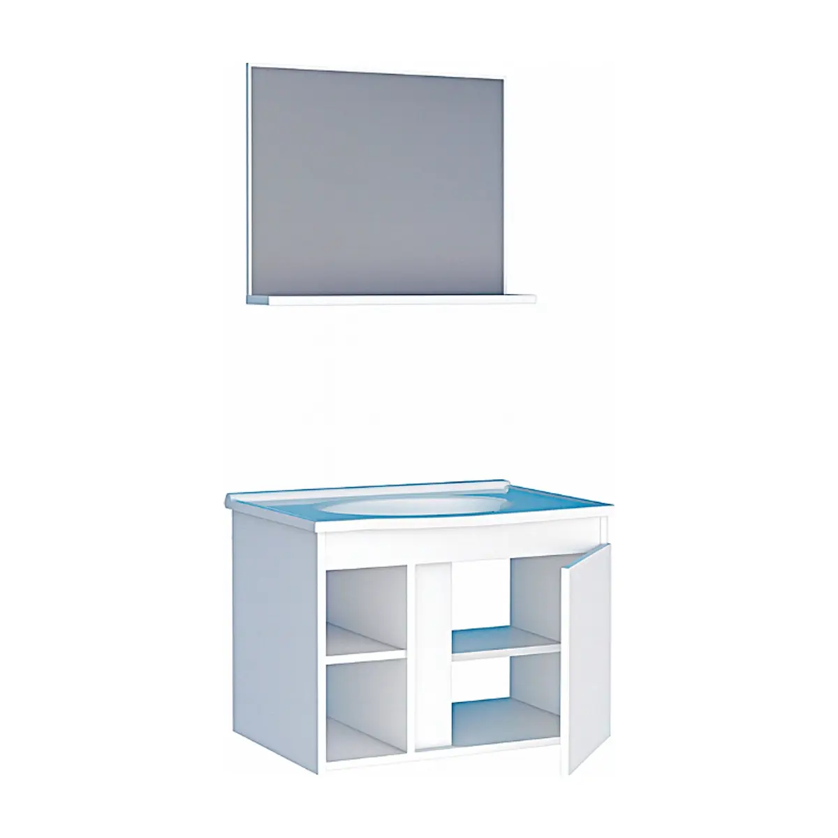 Mueble de baño blanco en madera Cozimax Safira - Thumbnail 5