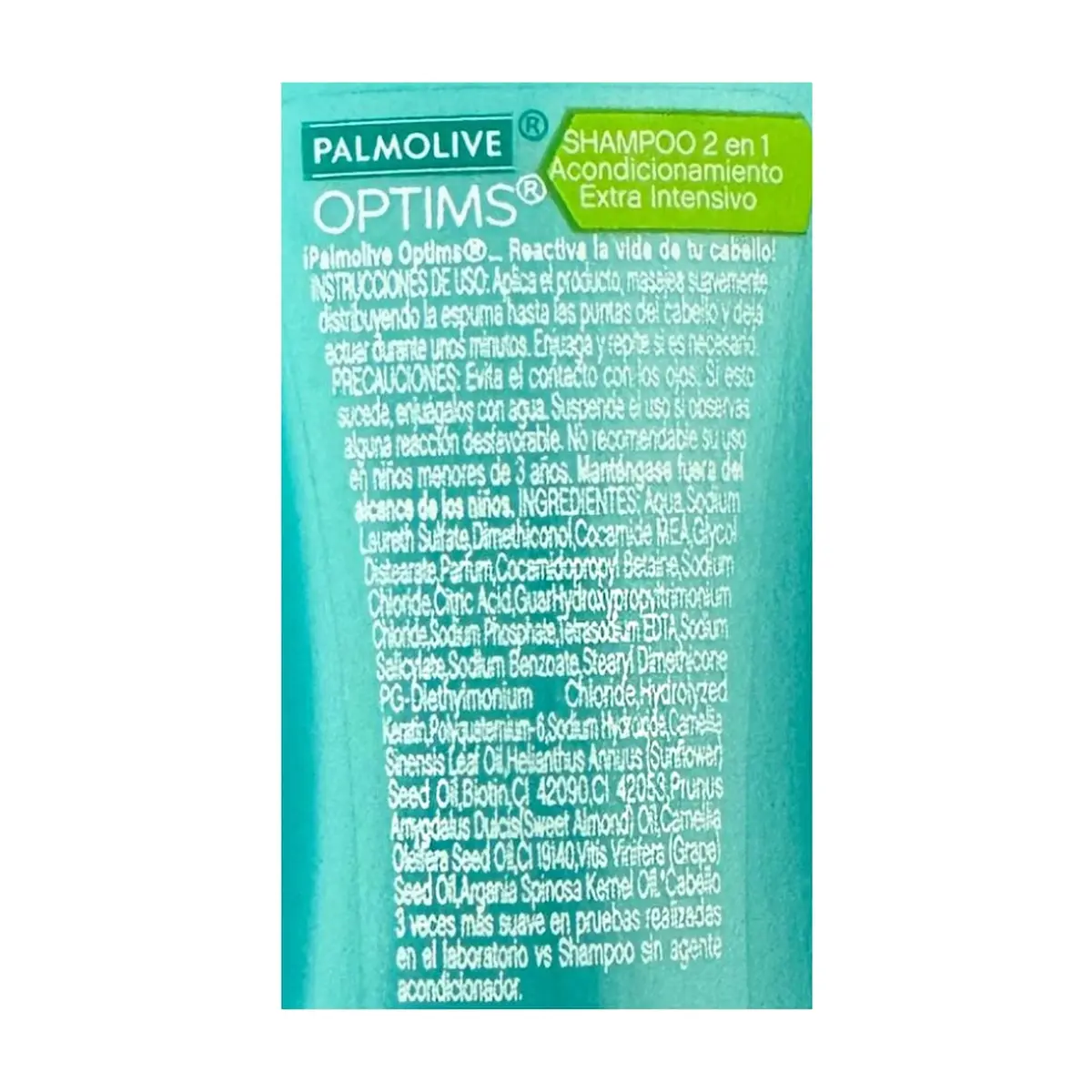 Champú 2 en 1 acondicionamiento extra intensivo Palmolive Optims (60 ml) - Thumbnail 3