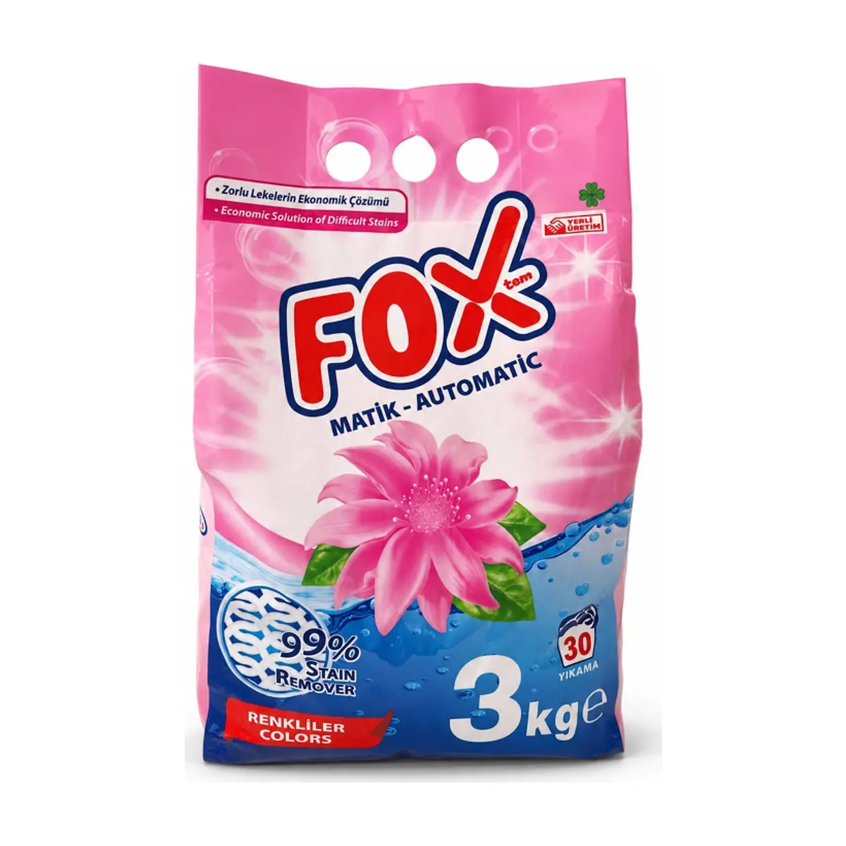 Detergente en polvo Fox (3 kg / 6.61 lb)