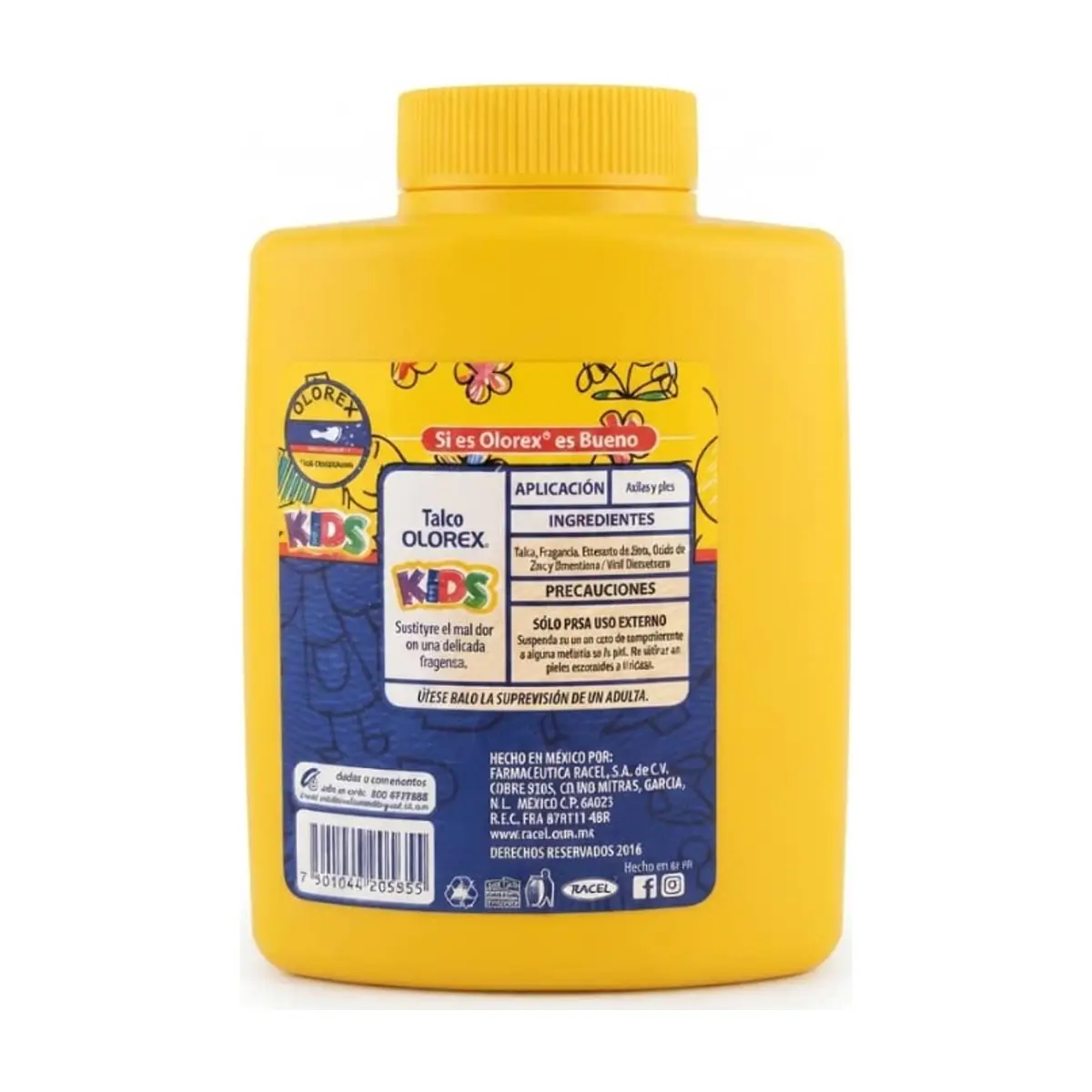 Talco desodorante infantil para pies con triclosán Olorex (80 g / 2.82 oz) - Miniatura 2