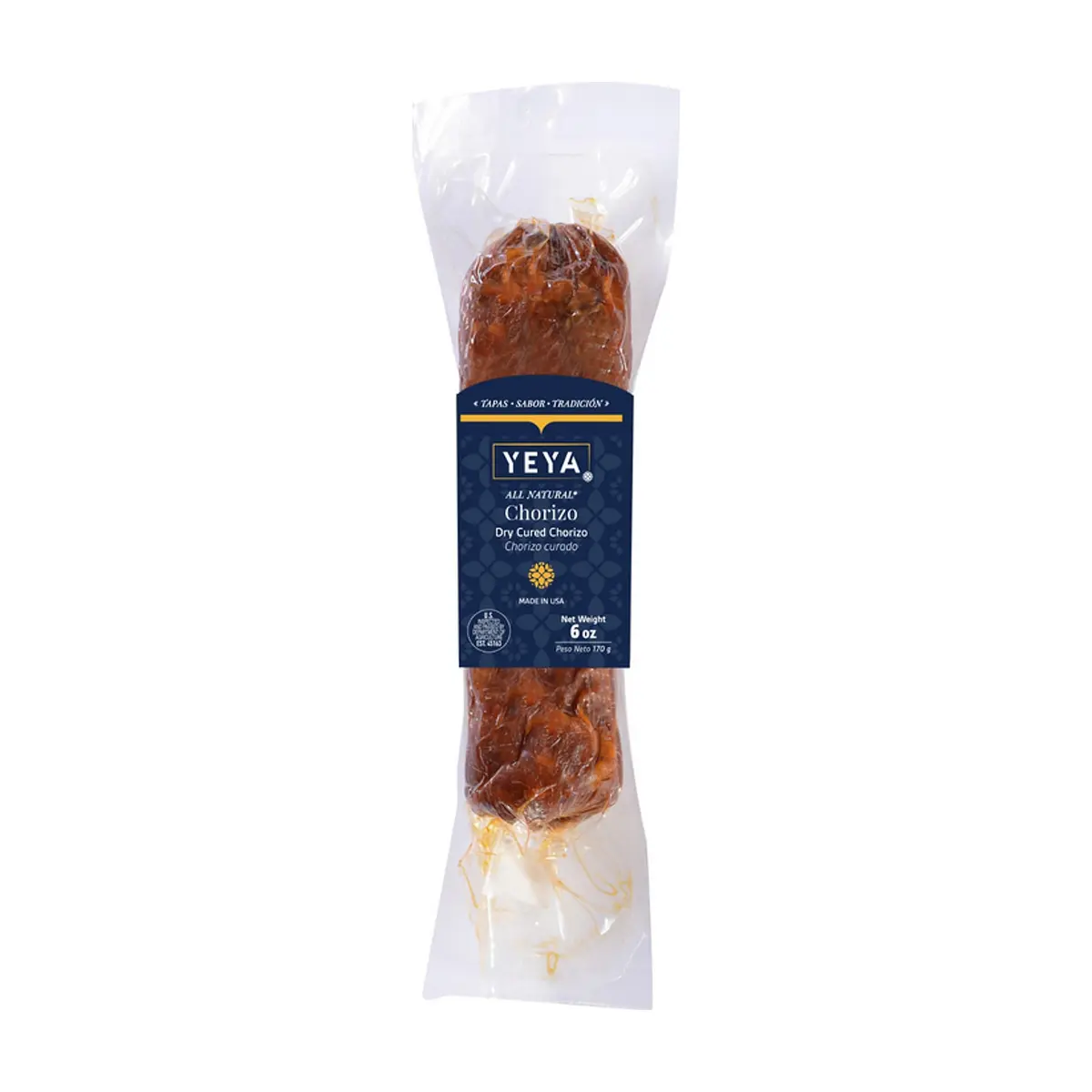 Chorizo Curado -tipo vela- YEYA (170 g / 6 oz)