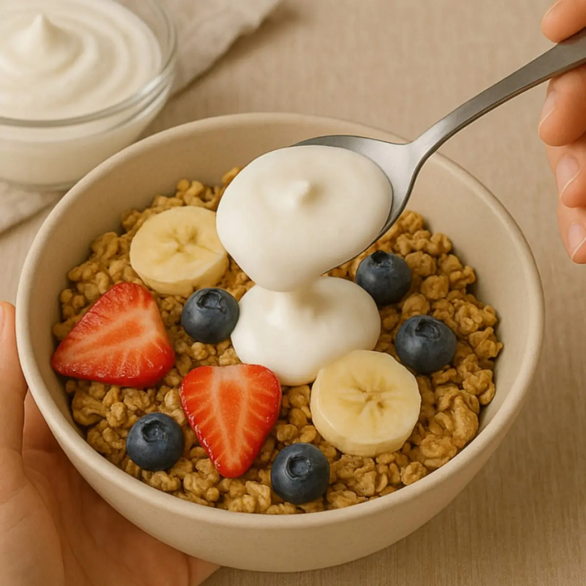 Yogurt probiótico de coágulo sabor natural Alask (1 L) - Thumbnail 4