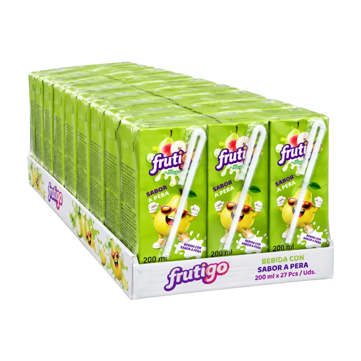 Bebida sabor a pera Frutigo (27 x 200 ml / 6.76 fl oz)