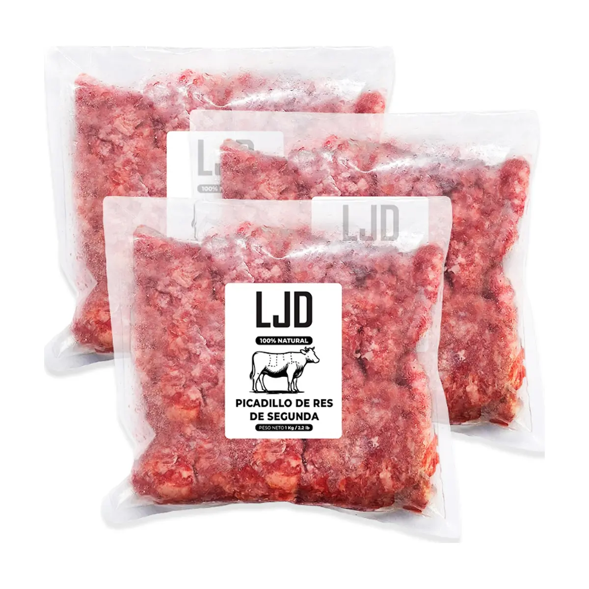 Picadillo de res de segunda LJD (3 x 1 kg / 2.2 lb)