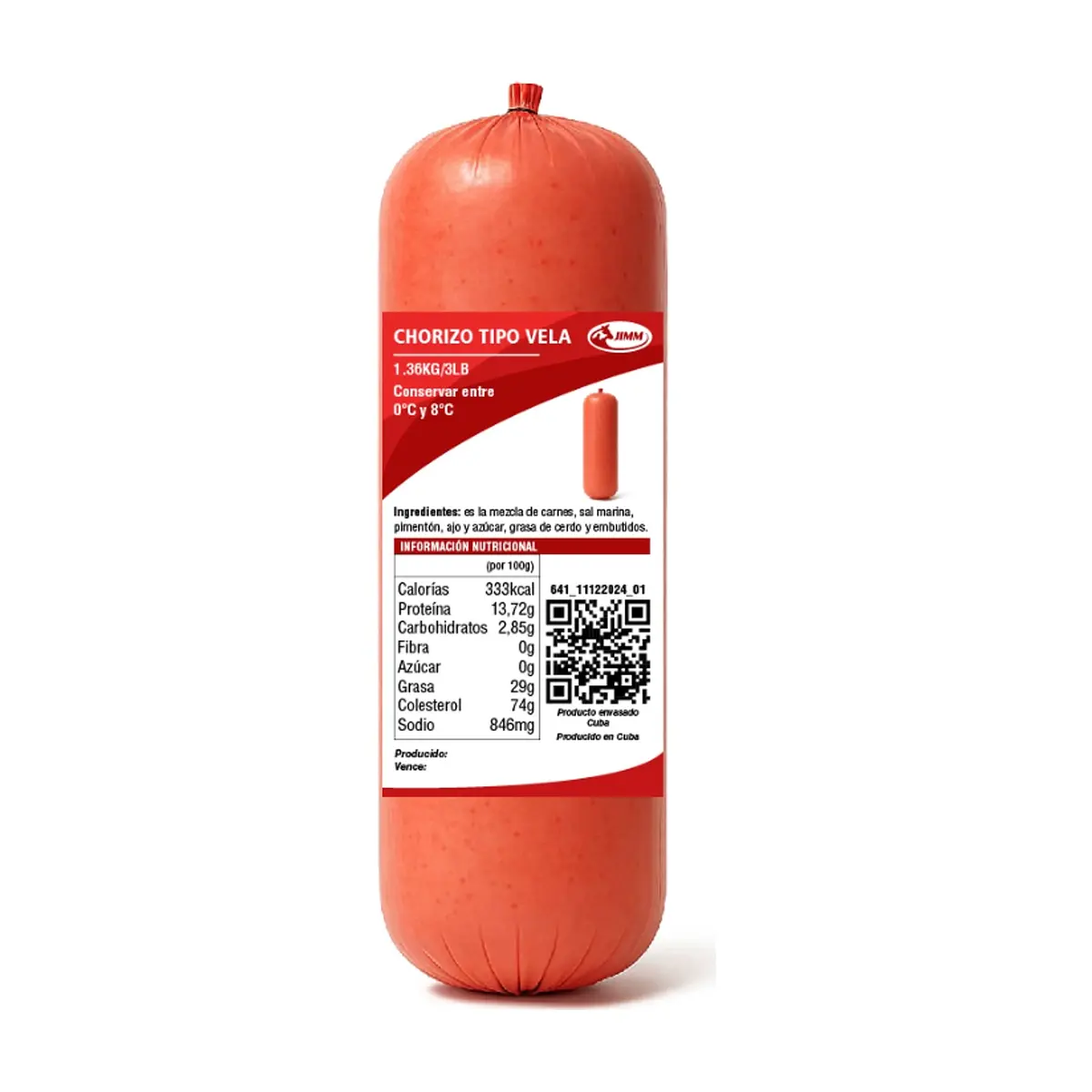 Chorizo tipo vela Jimm (1.36 kg / 3 lb) - Thumbnail 3