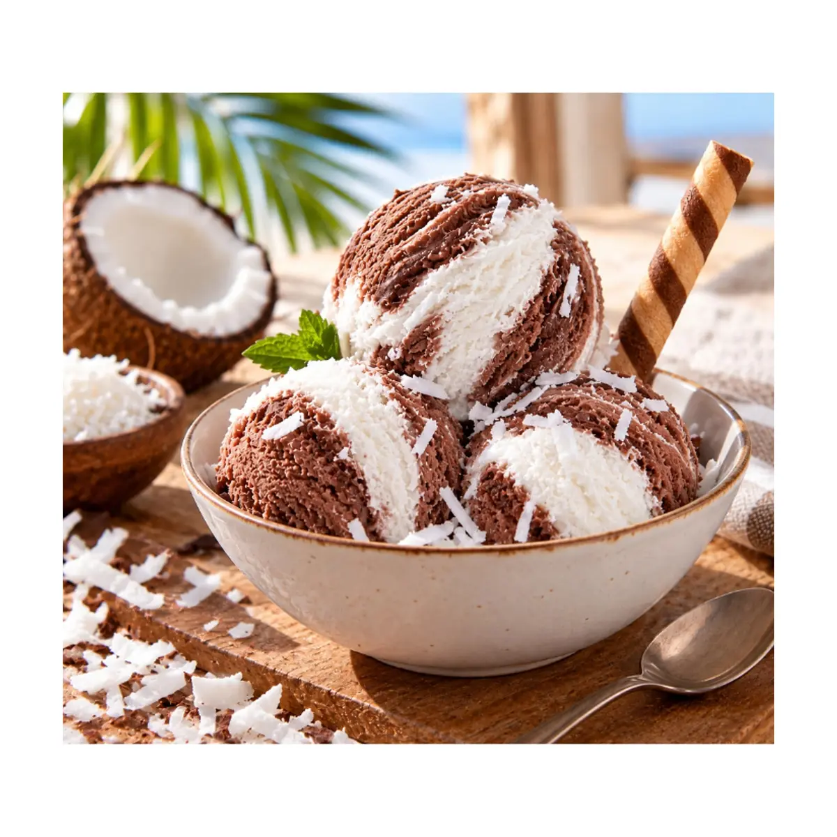 Helado doble crema sabor chocolate y coco Alask (4 L) - Miniatura 3