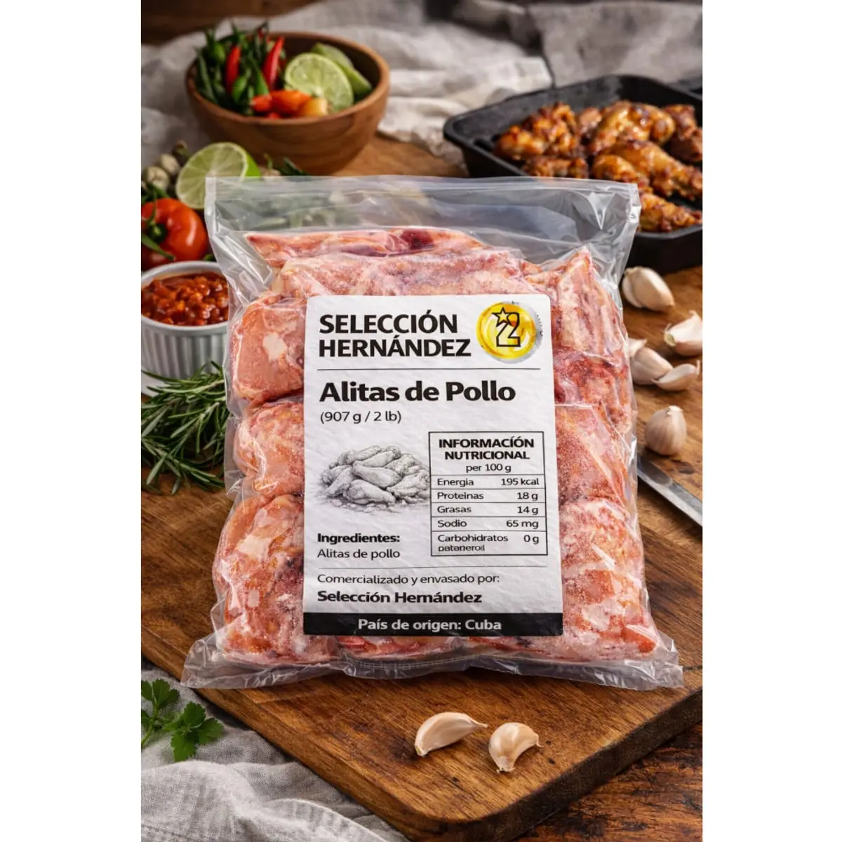 Alitas de pollo Selección Hernández (907 g / 2 lb) - Thumbnail 4