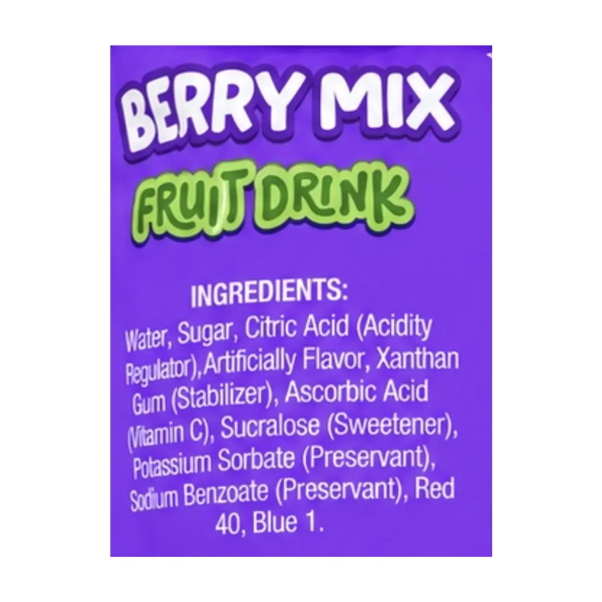 Bebida de frutas sabor a mezcla de bayas artificial Gayeyitas (180 ml / 6.1 fl oz) - Thumbnail 3
