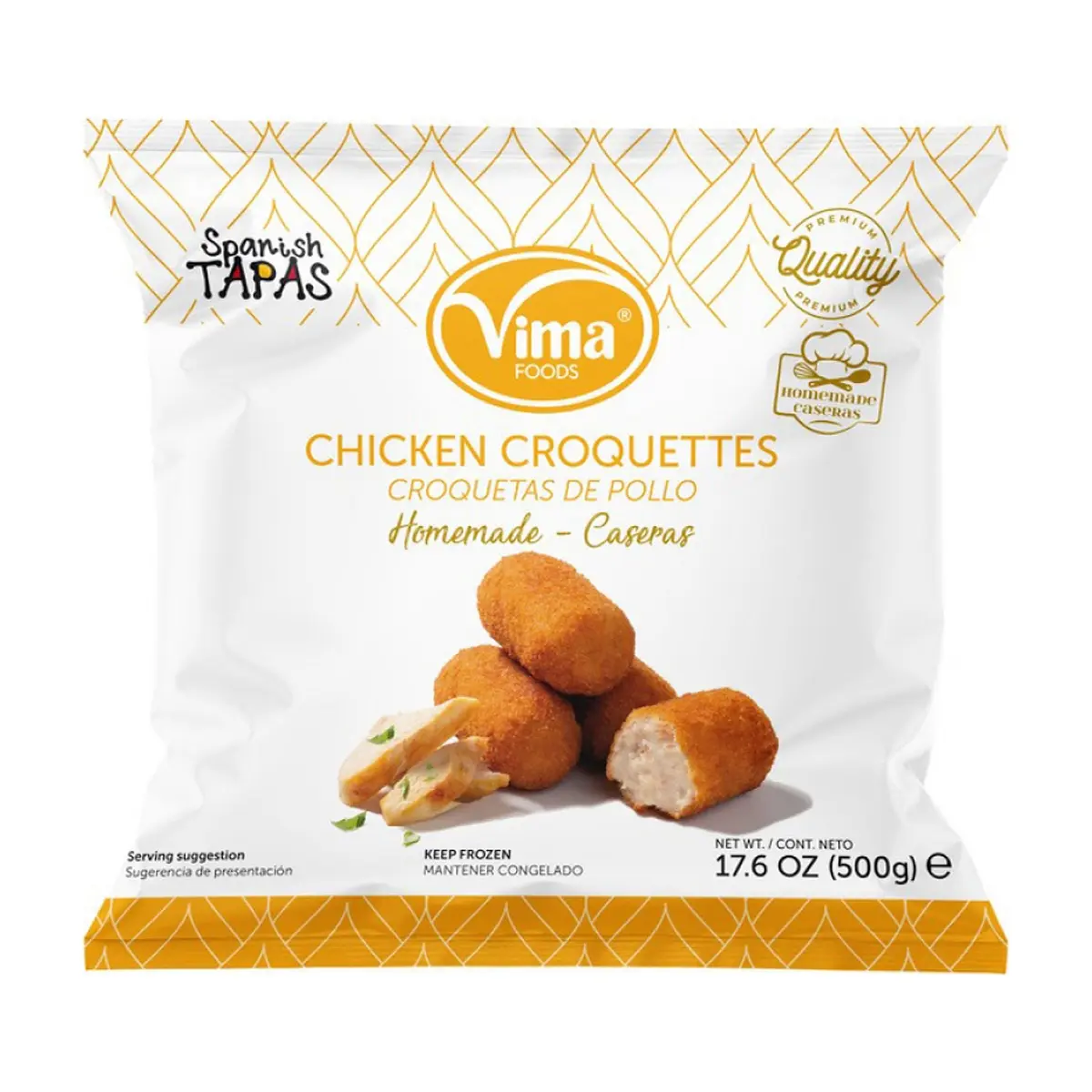 Croquetas de pollo congeladas Vima Foods (500 g / 1.1 lb) - Miniatura 1