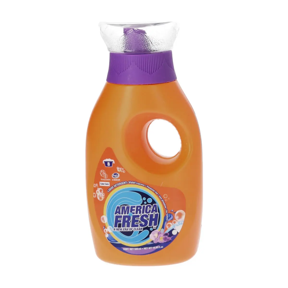 Detergente líquido de fragancia de violetas America Fresh (500 ml) - Imagen 1