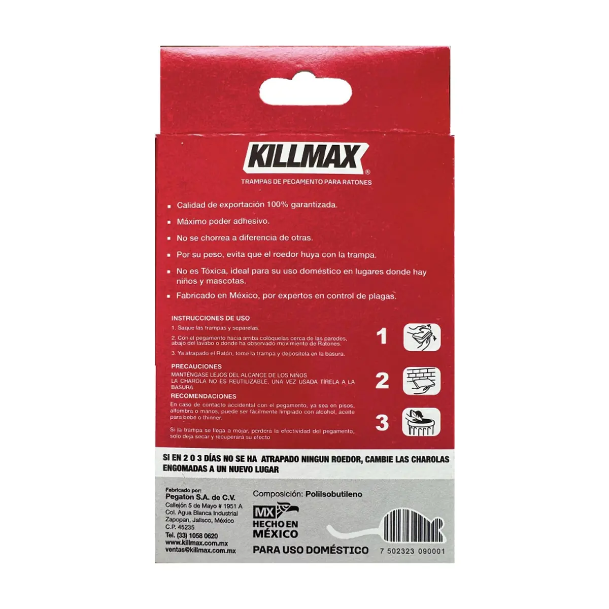 Trampas de pegamento pequeñas para ratones Killmax (2 U) - Miniatura 2