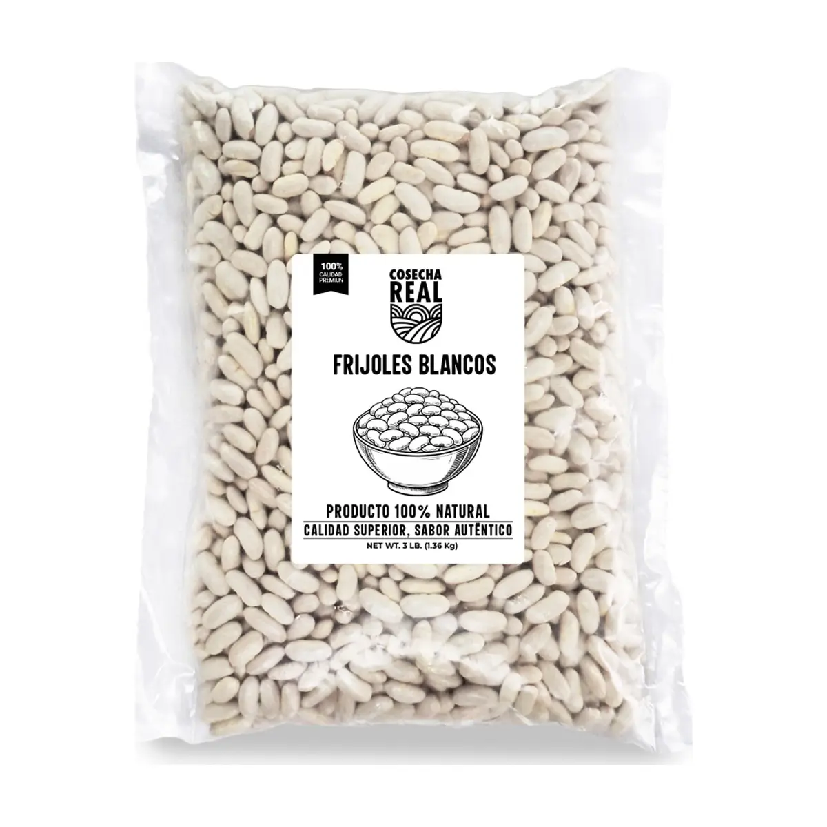 Frijoles blancos Cosecha Real (1.36 kg / 3 lb)
