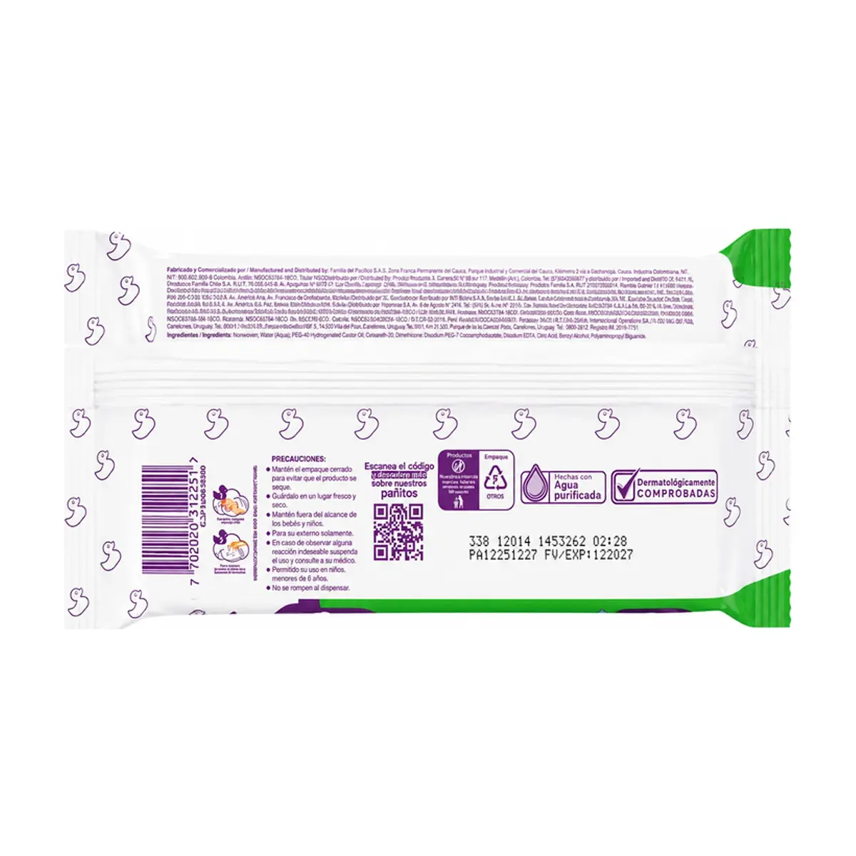 Pañitos húmedos aloe vera Pequeñín (24 U) - Miniatura 3